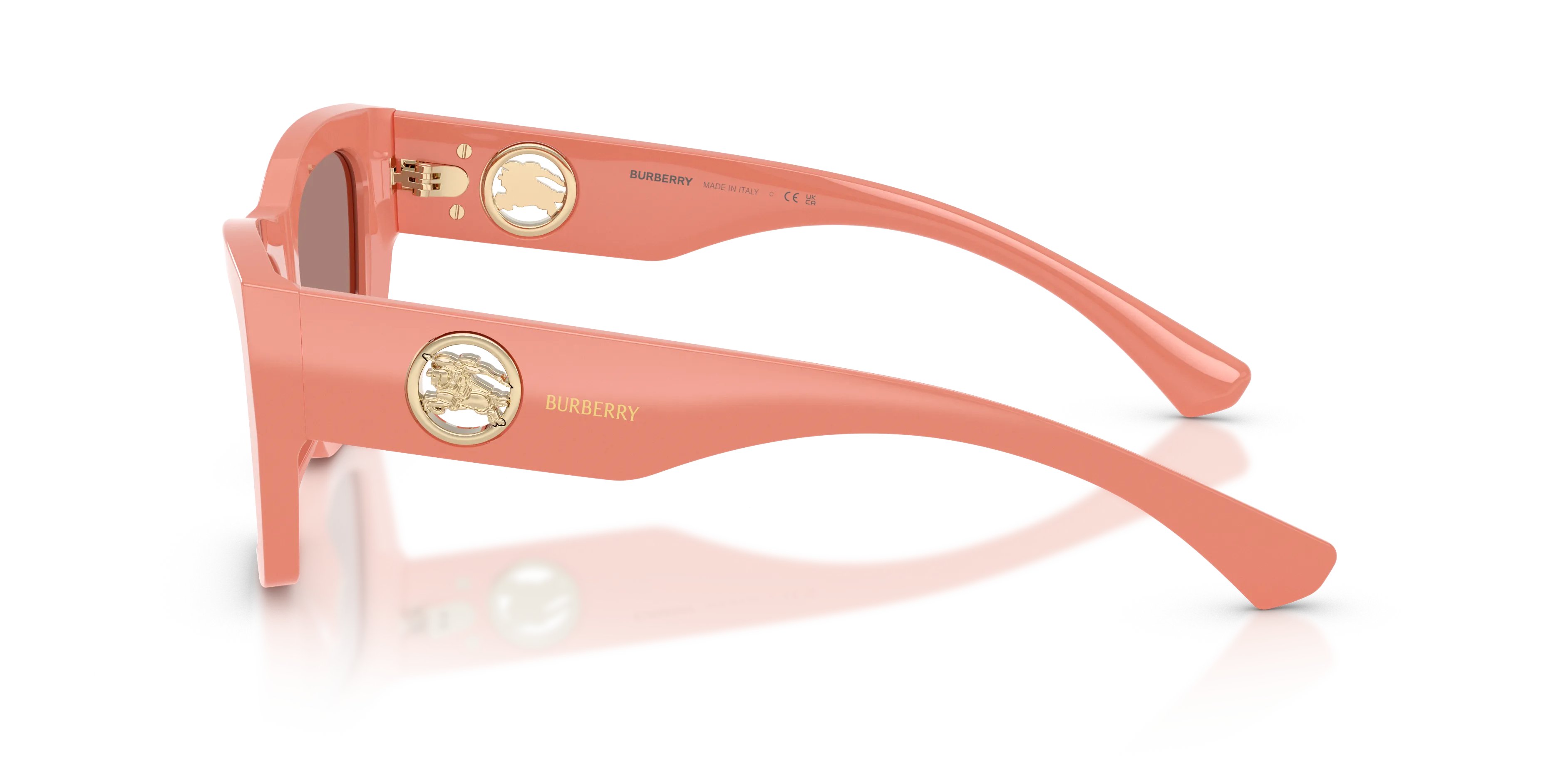 Burberry BE4492 421973 Occhiali da sole Acetato Rosa Marrone Cat Eye Normale - immagine 4