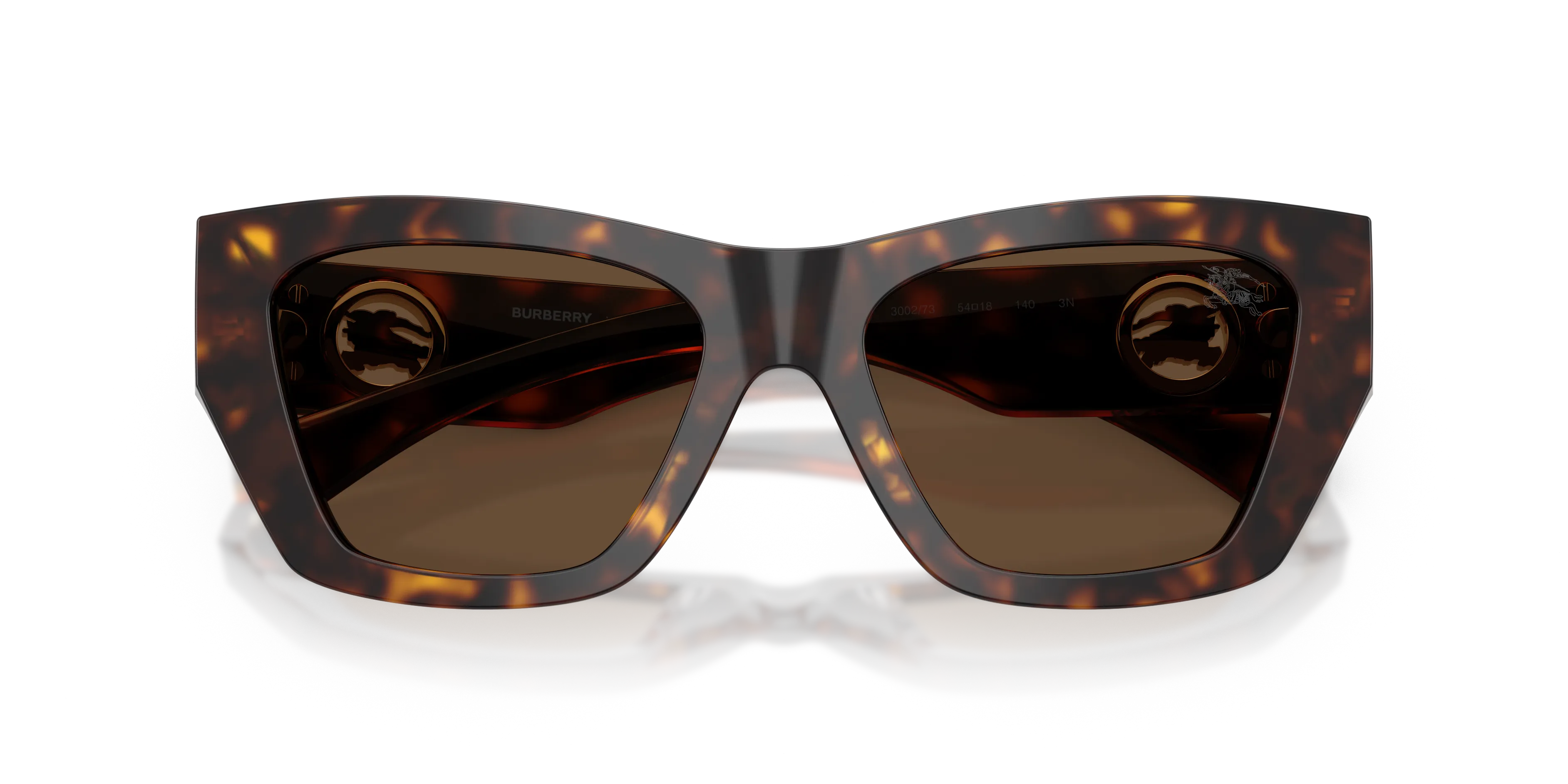Burberry BE4492 300273 Occhiali da sole Acetato Marrone Marrone Cat Eye Normale - immagine 2