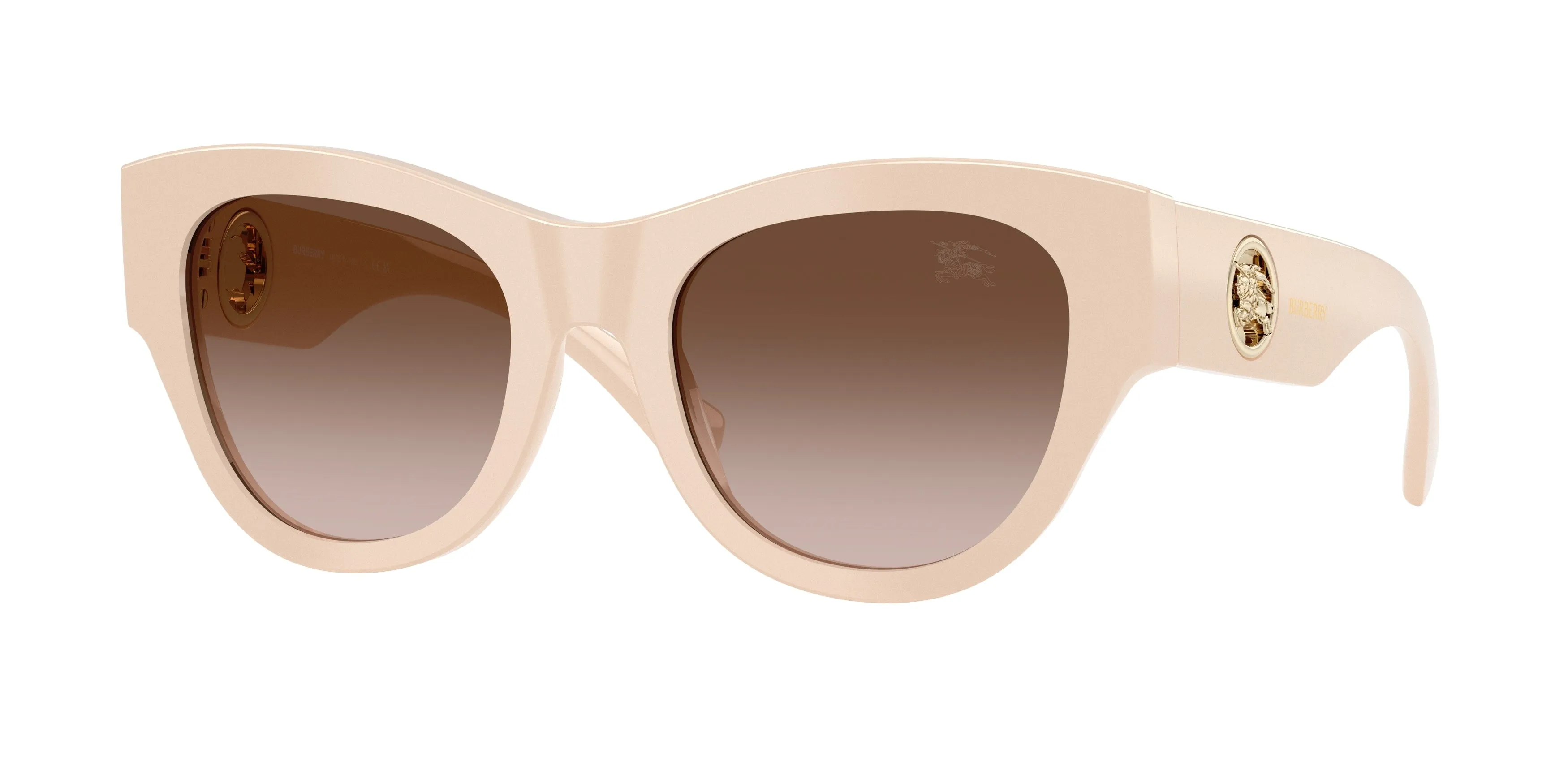 Burberry BE4491 422313 Occhiali da sole Acetato Rosa Marrone Rotonda Normale Sfumato - immagine 1