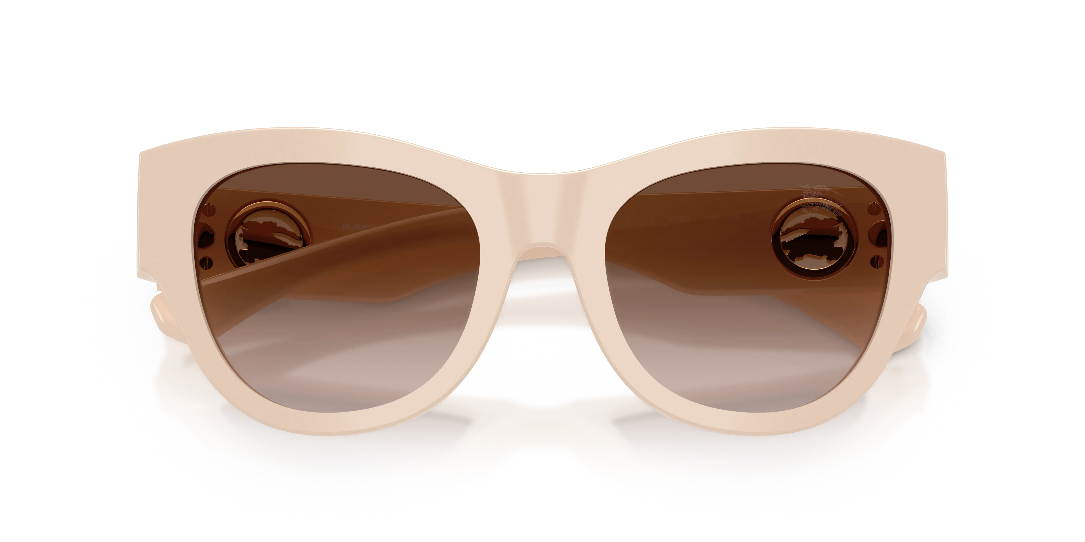 Burberry BE4491 422313 Occhiali da sole Acetato Rosa Marrone Rotonda Normale Sfumato - immagine 2