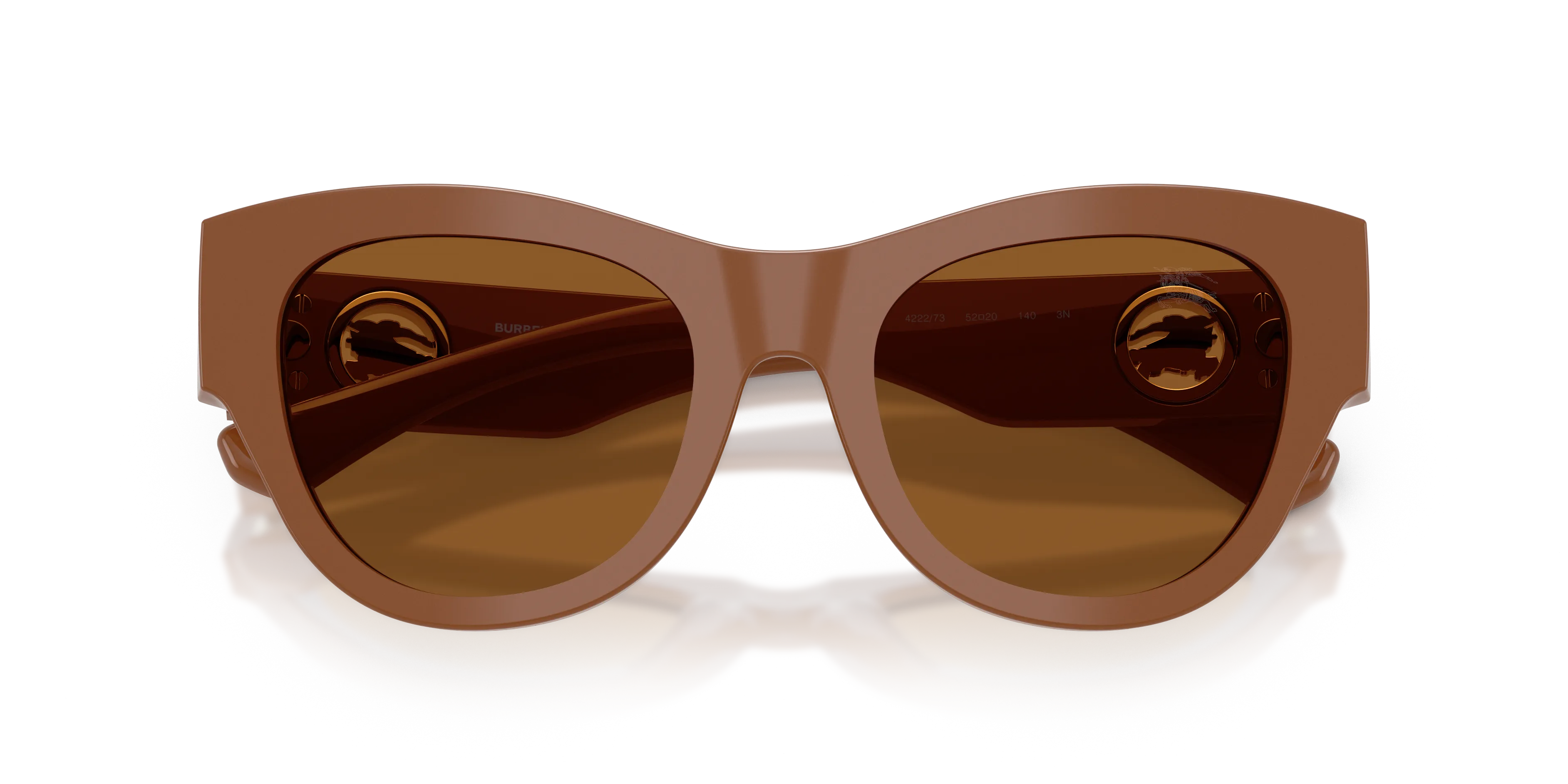 Burberry BE4491 422273 Occhiali da sole Acetato Marrone Marrone Rotonda Normale - immagine 2