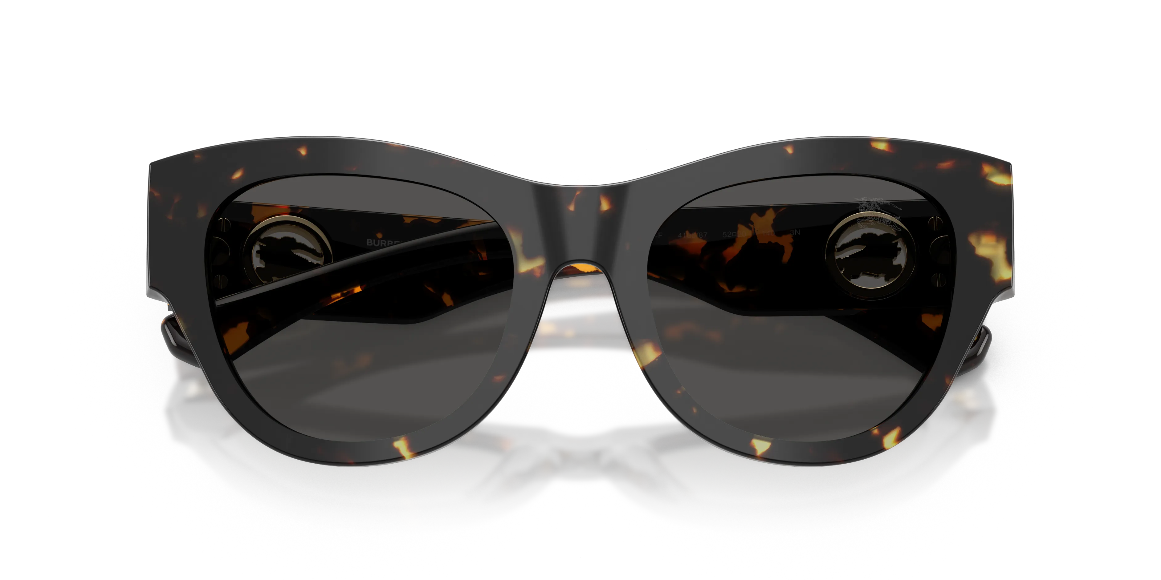 Burberry BE4491 410687 Occhiali da sole Acetato Tartaruga Grigio Rotonda Normale - immagine 2