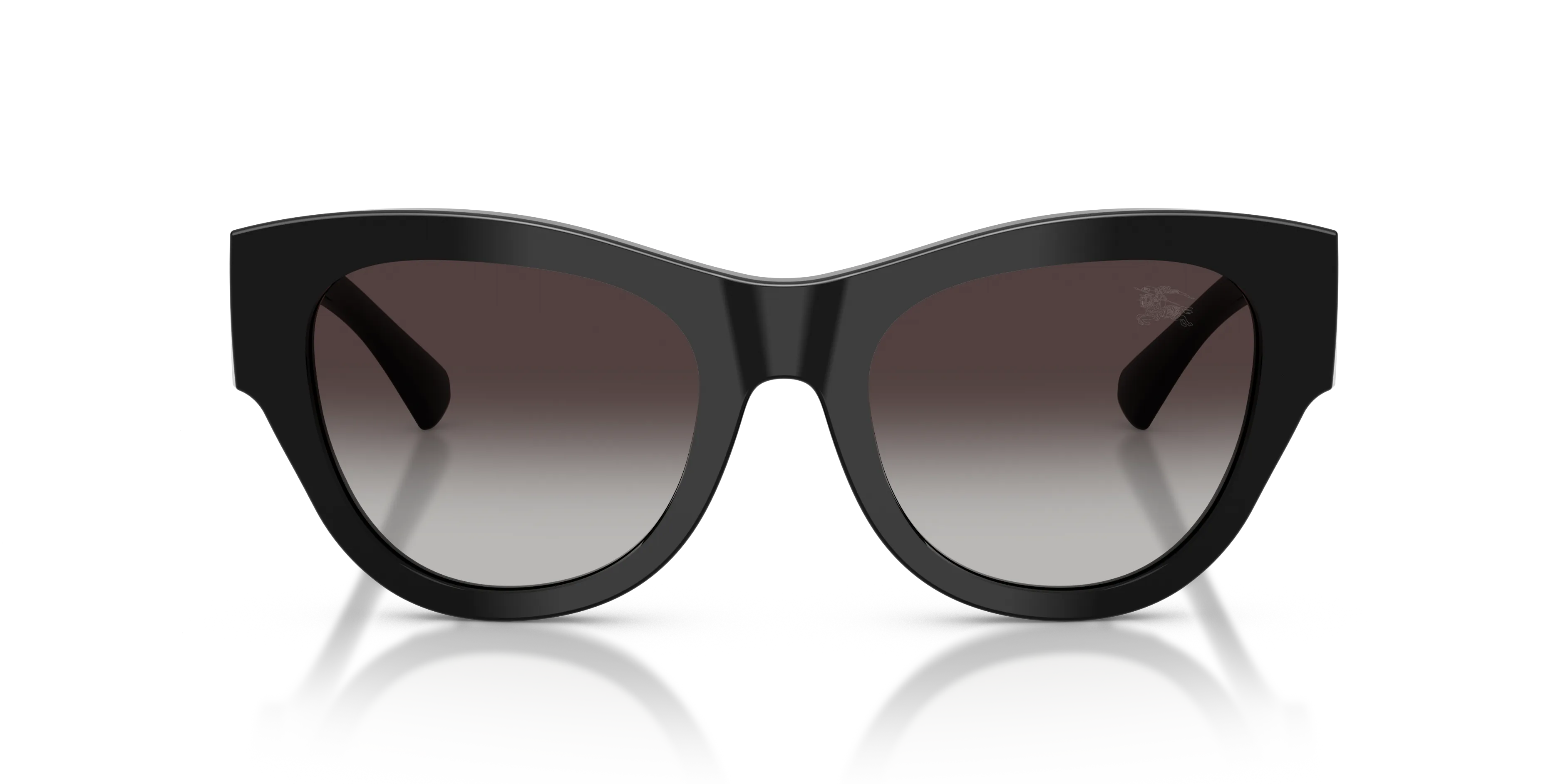 Burberry BE4491 30018G Occhiali da sole Acetato Nero Grigio Rotonda Normale Sfumato - immagine 3