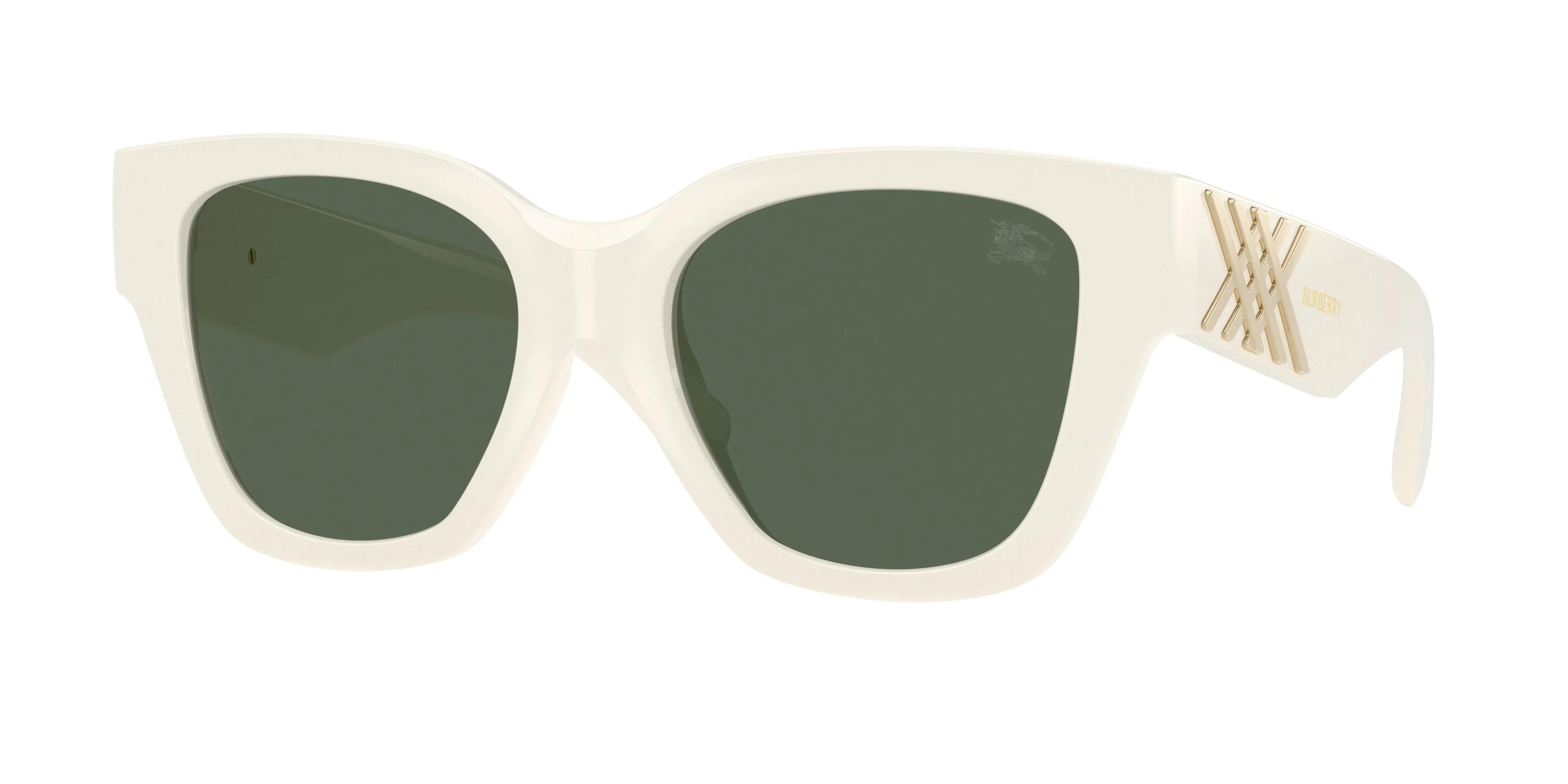 Burberry BE4489U 421871 Occhiali da sole Iniettato Bianco Verde Squadrata Normale - immagine 1