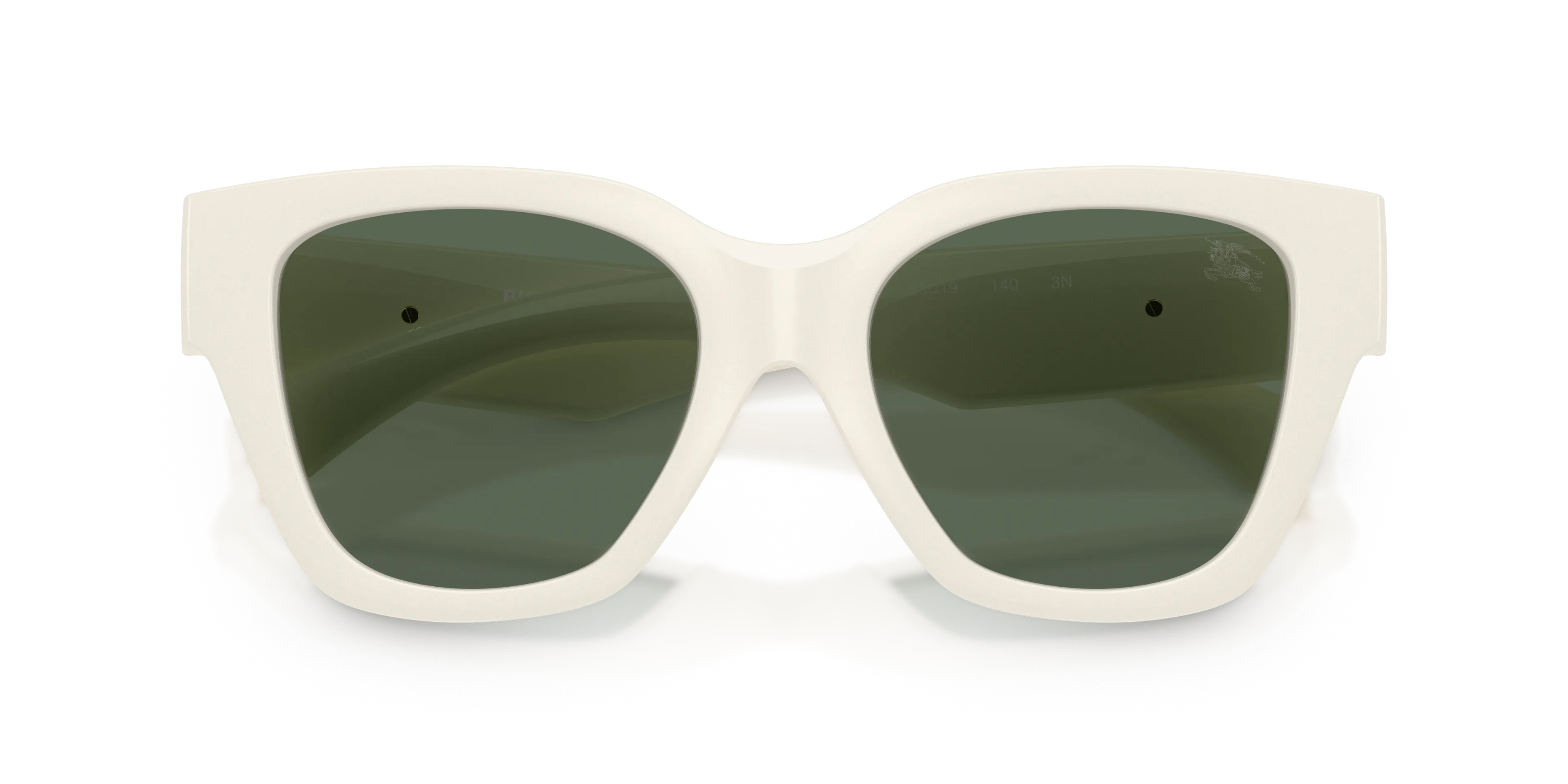 Burberry BE4489U 421871 Occhiali da sole Iniettato Bianco Verde Squadrata Normale - immagine 2
