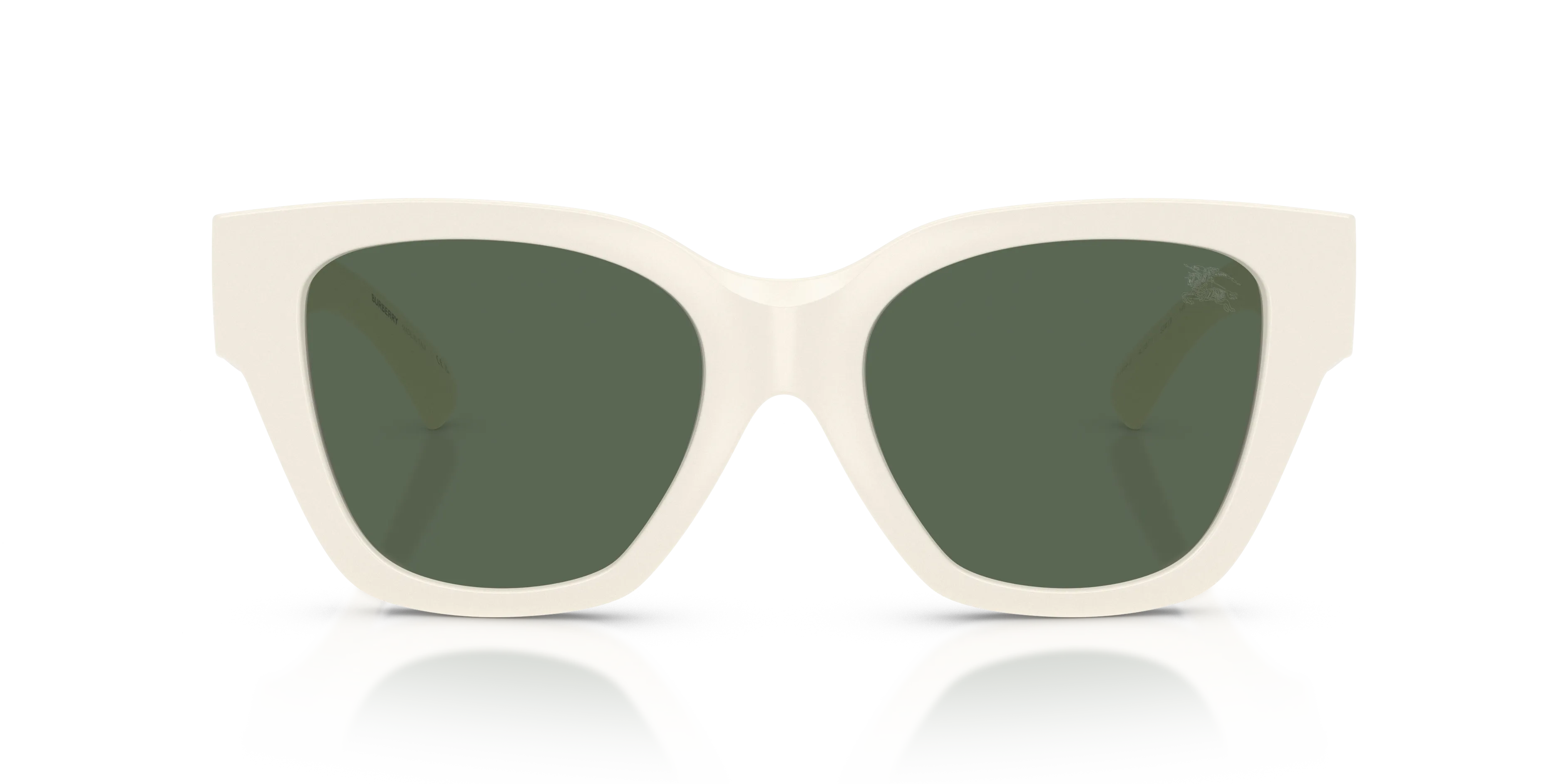 Burberry BE4489U 421871 Occhiali da sole Iniettato Bianco Verde Squadrata Normale - immagine 3