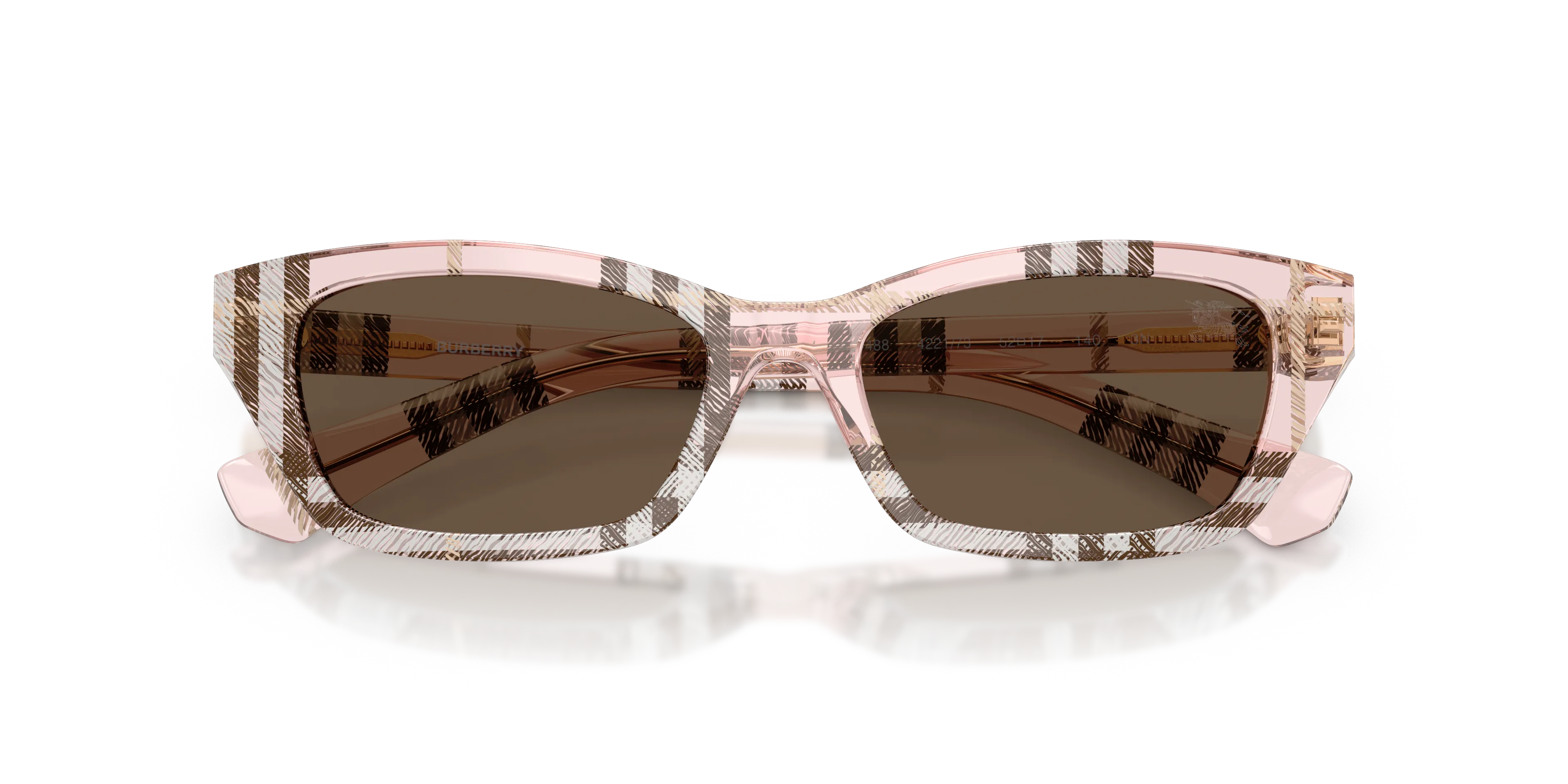 Burberry BE4488 422173 Occhiali da sole Acetato Rosa Marrone Squadrata Normale - immagine 2