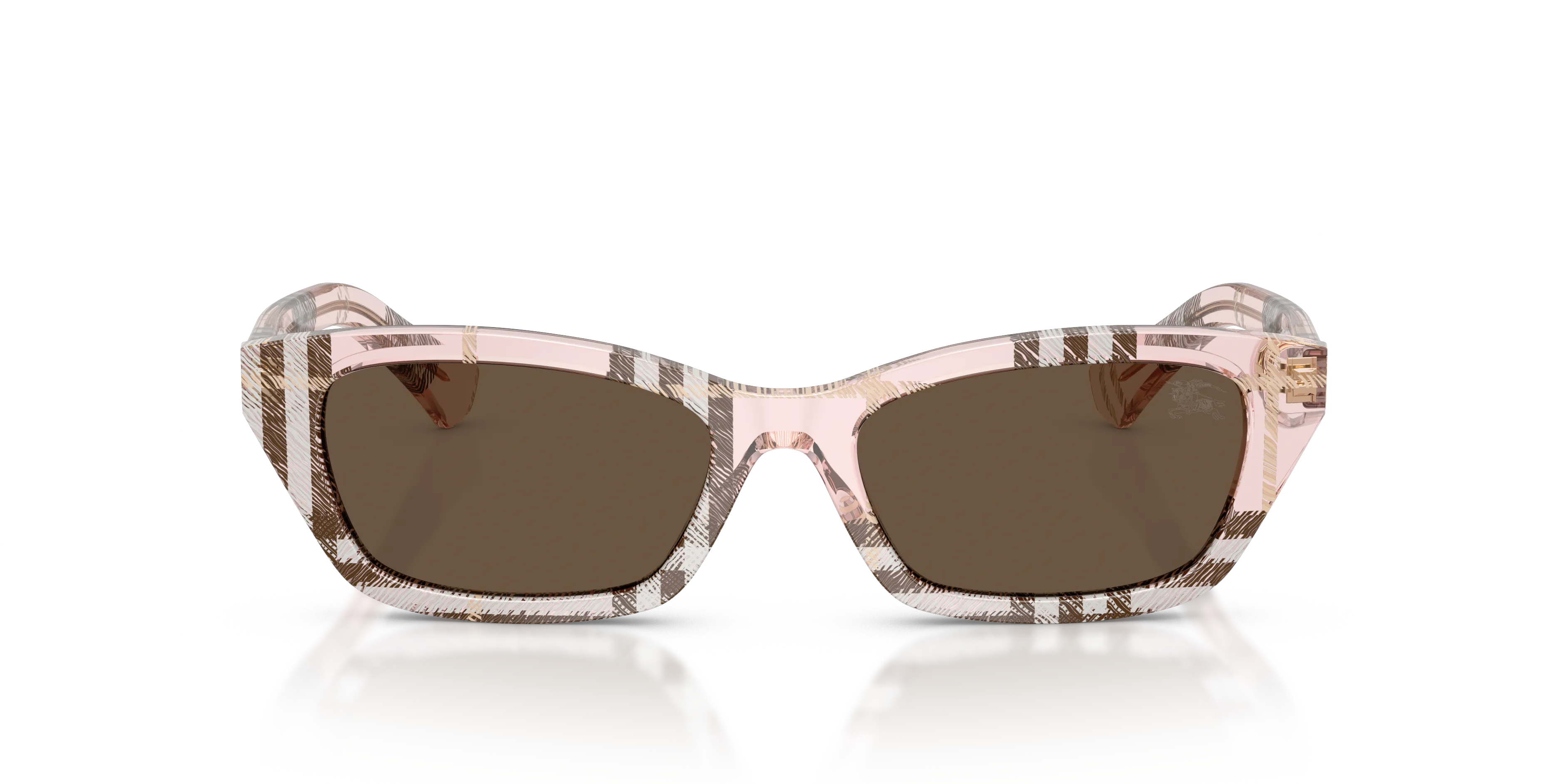 Burberry BE4488 422173 Occhiali da sole Acetato Rosa Marrone Squadrata Normale - immagine 3