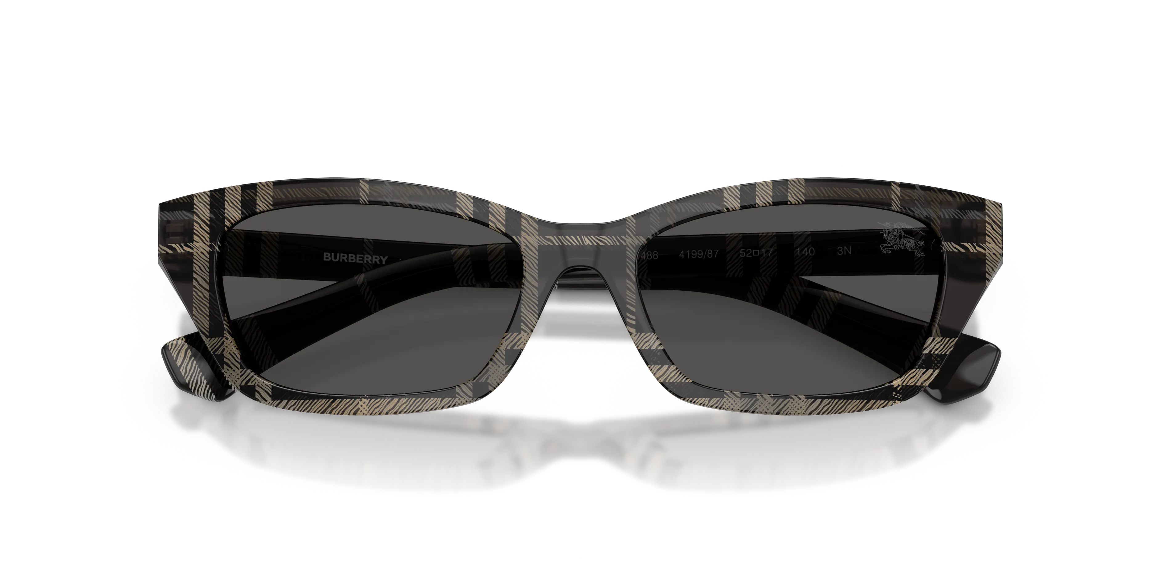 Burberry BE4488 419987 Occhiali da sole Acetato Grigio Grigio Squadrata Normale - immagine 2