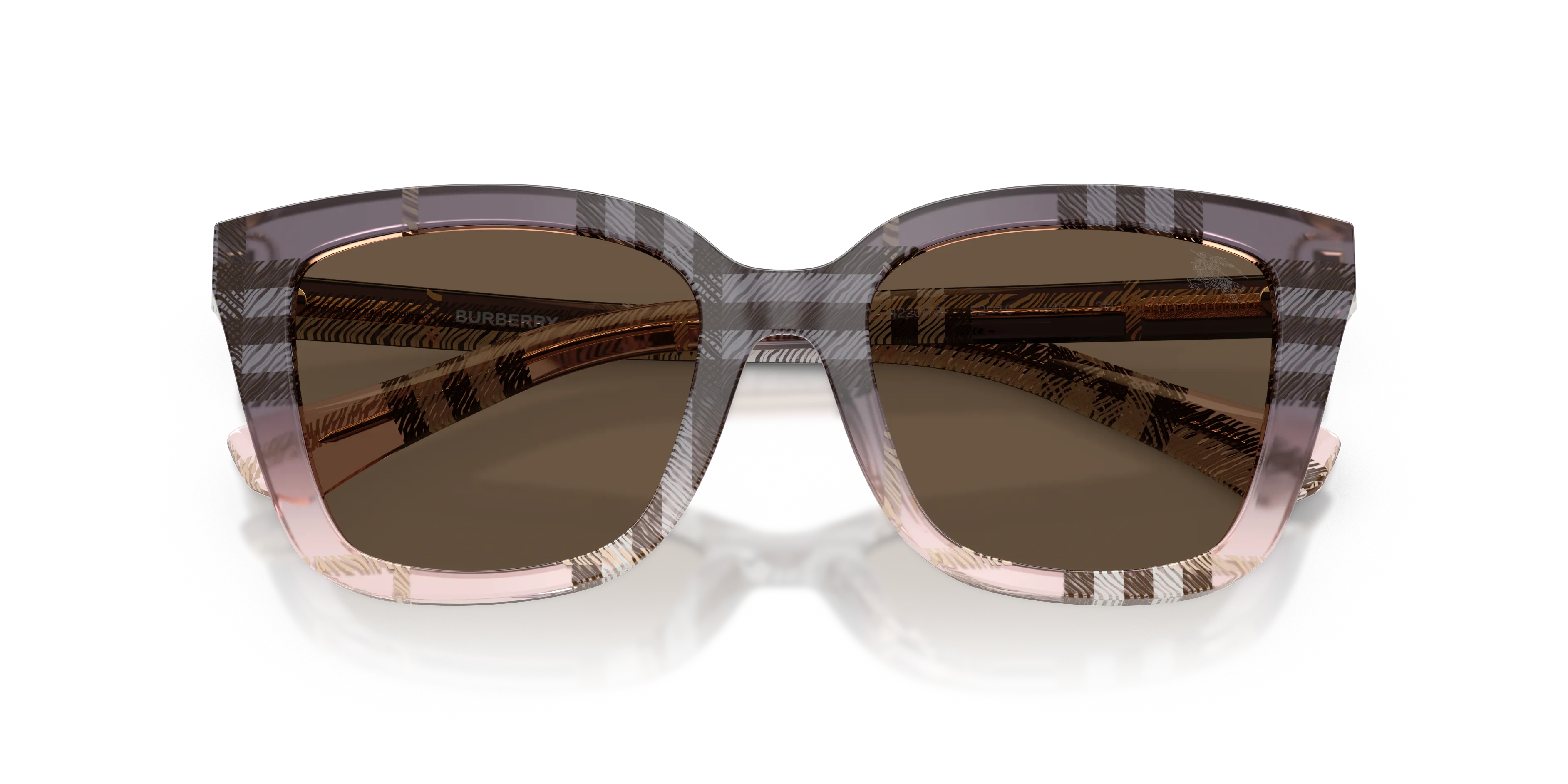 Burberry BE4487 422073 Occhiali da sole Acetato Rosa Marrone Squadrata Normale - immagine 2