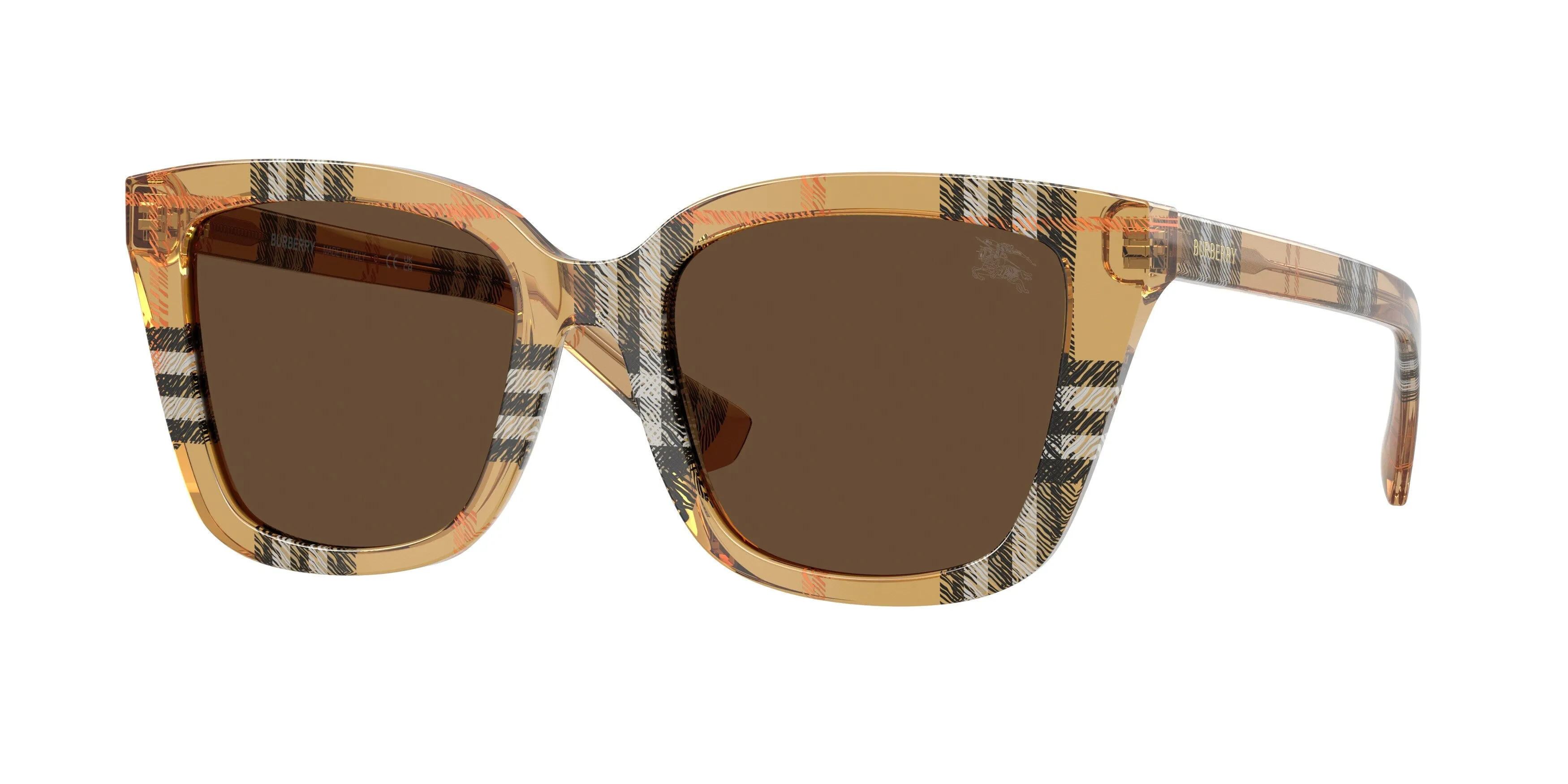 Burberry BE4487 416373 Occhiali da sole Acetato Marrone Marrone Squadrata Normale - immagine 1