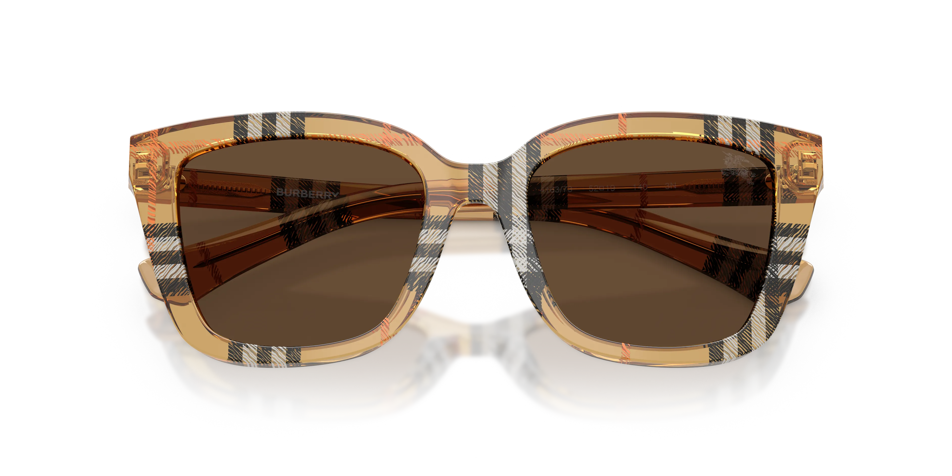 Burberry BE4487 416373 Occhiali da sole Acetato Marrone Marrone Squadrata Normale - immagine 2