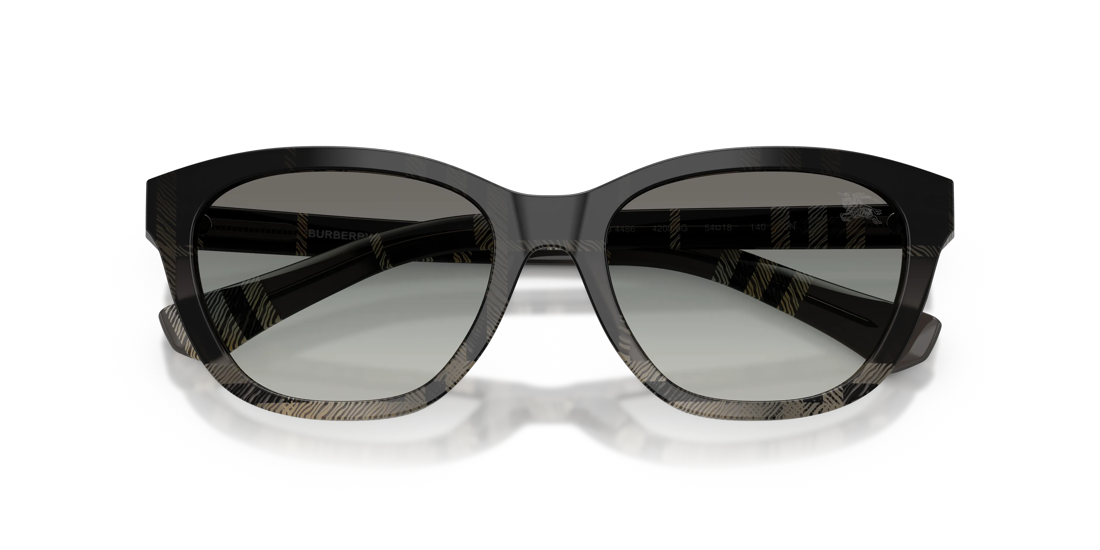Burberry BE4486 42008G Occhiali da sole Acetato Grigio Grigio Squadrata Normale Sfumato - immagine 2