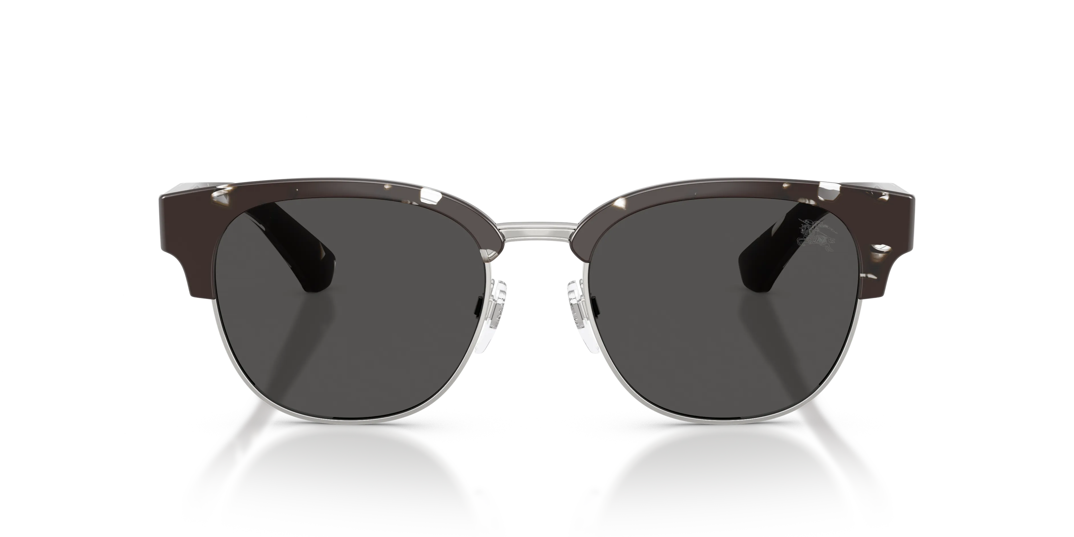 Burberry BE4485 422587 Occhiali da sole Iniettato Nero Grigio Rotonda Normale - immagine 3