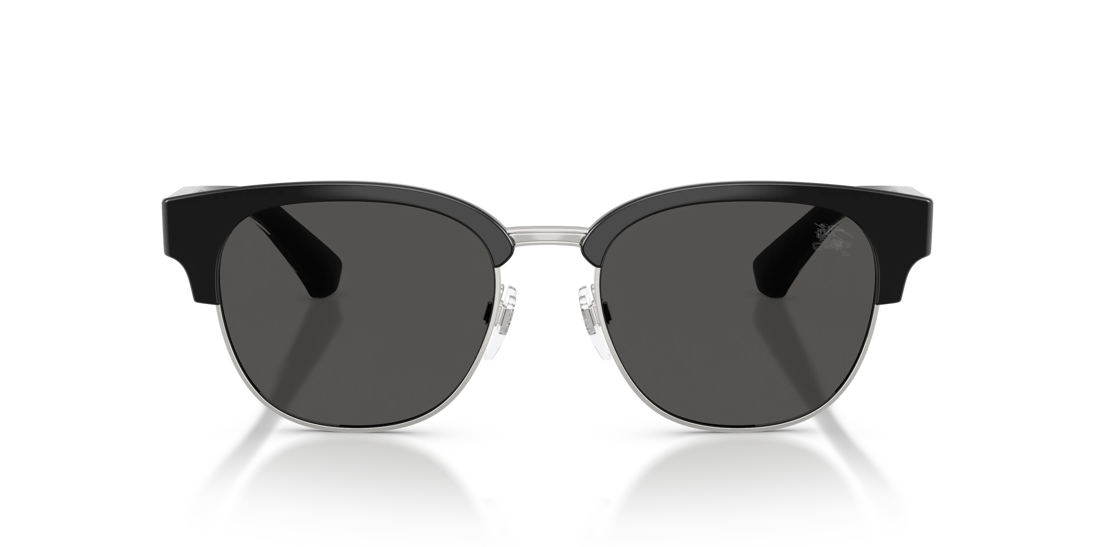 Burberry BE4485 420687 Occhiali da sole Iniettato Nero Grigio Rotonda Normale - immagine 3