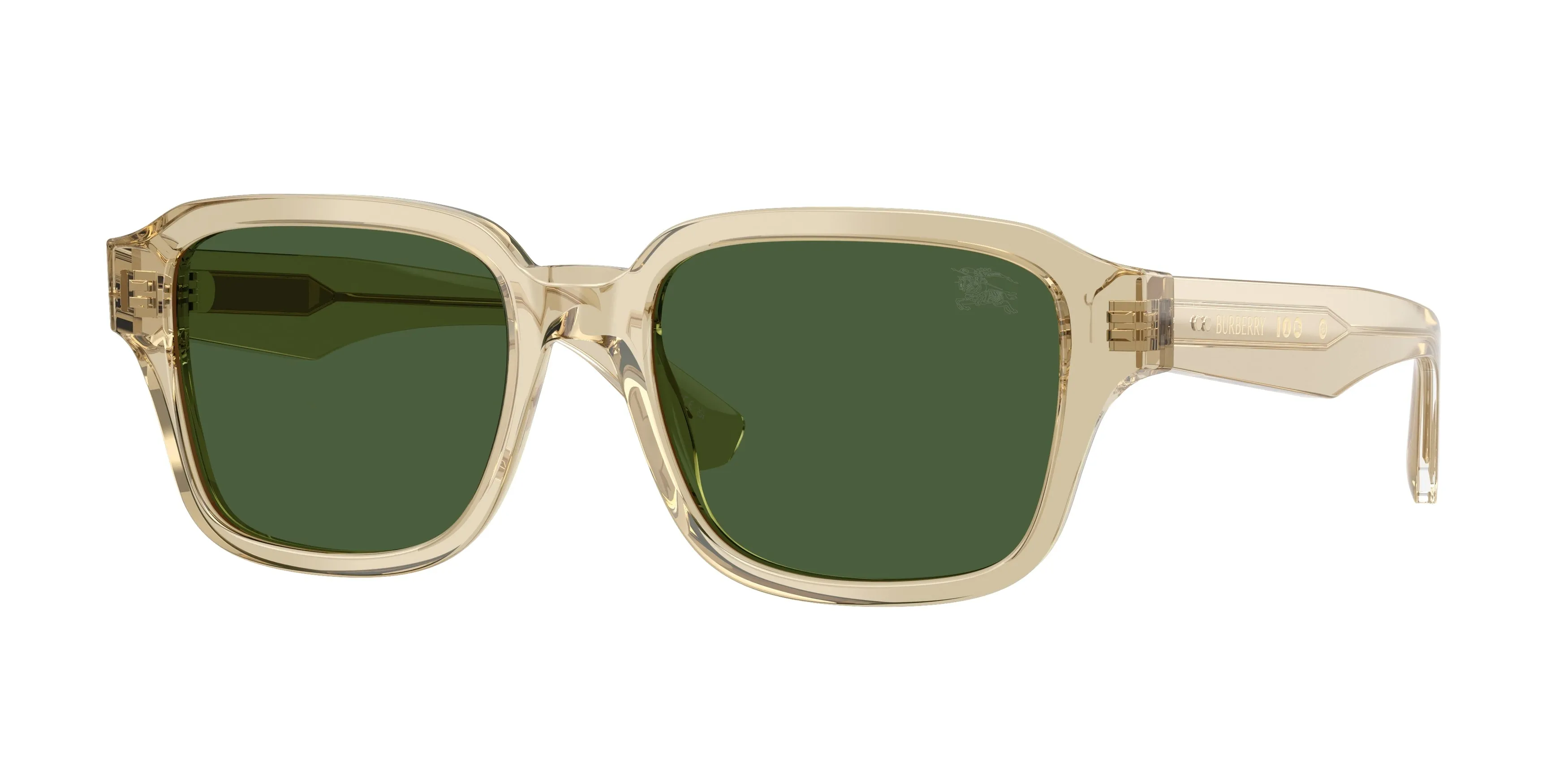 Burberry BE4484 422671 Occhiali da sole Acetato Beige Verde Squadrata Normale - immagine 1