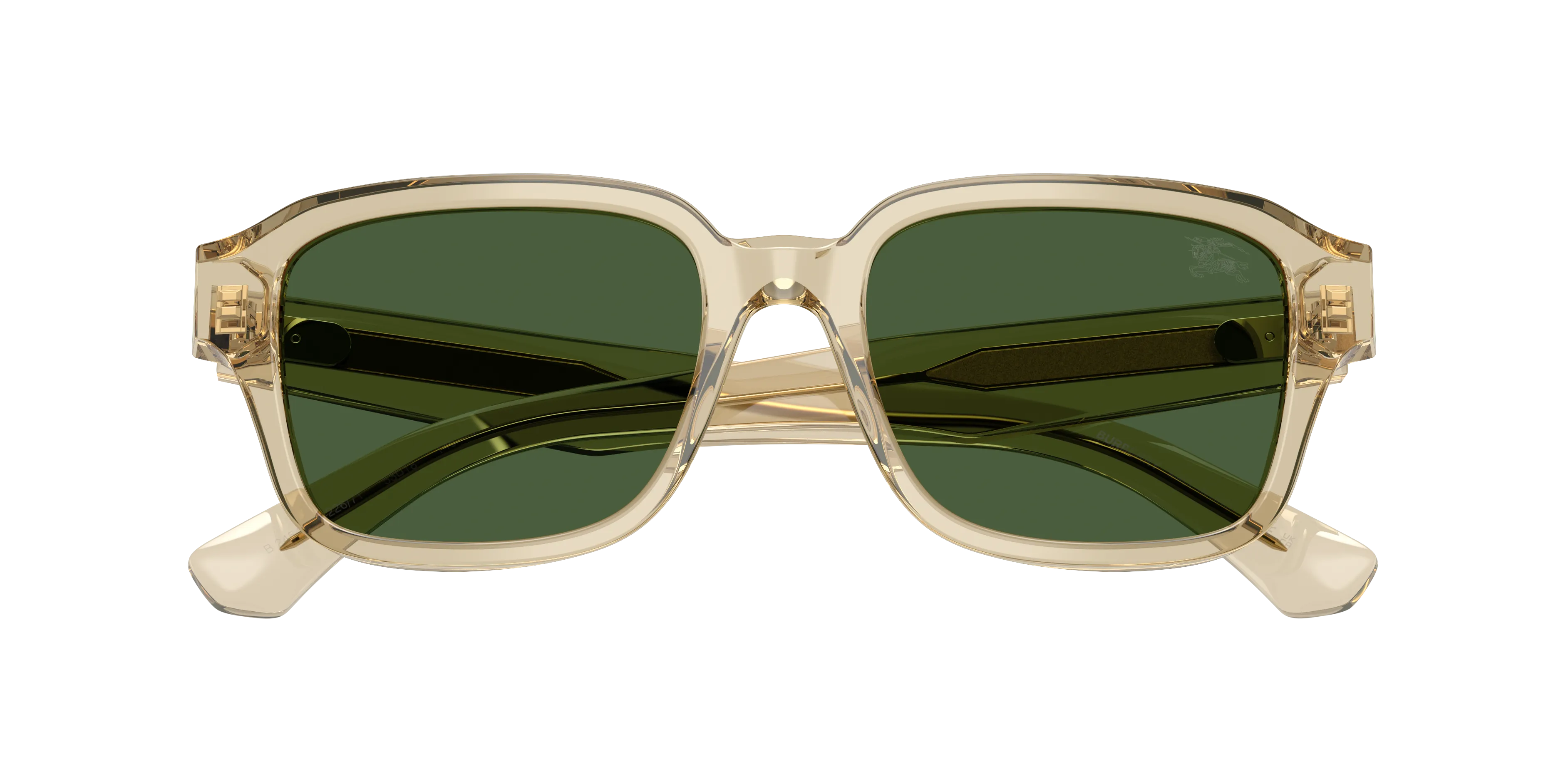 Burberry BE4484 422671 Occhiali da sole Acetato Beige Verde Squadrata Normale - immagine 2
