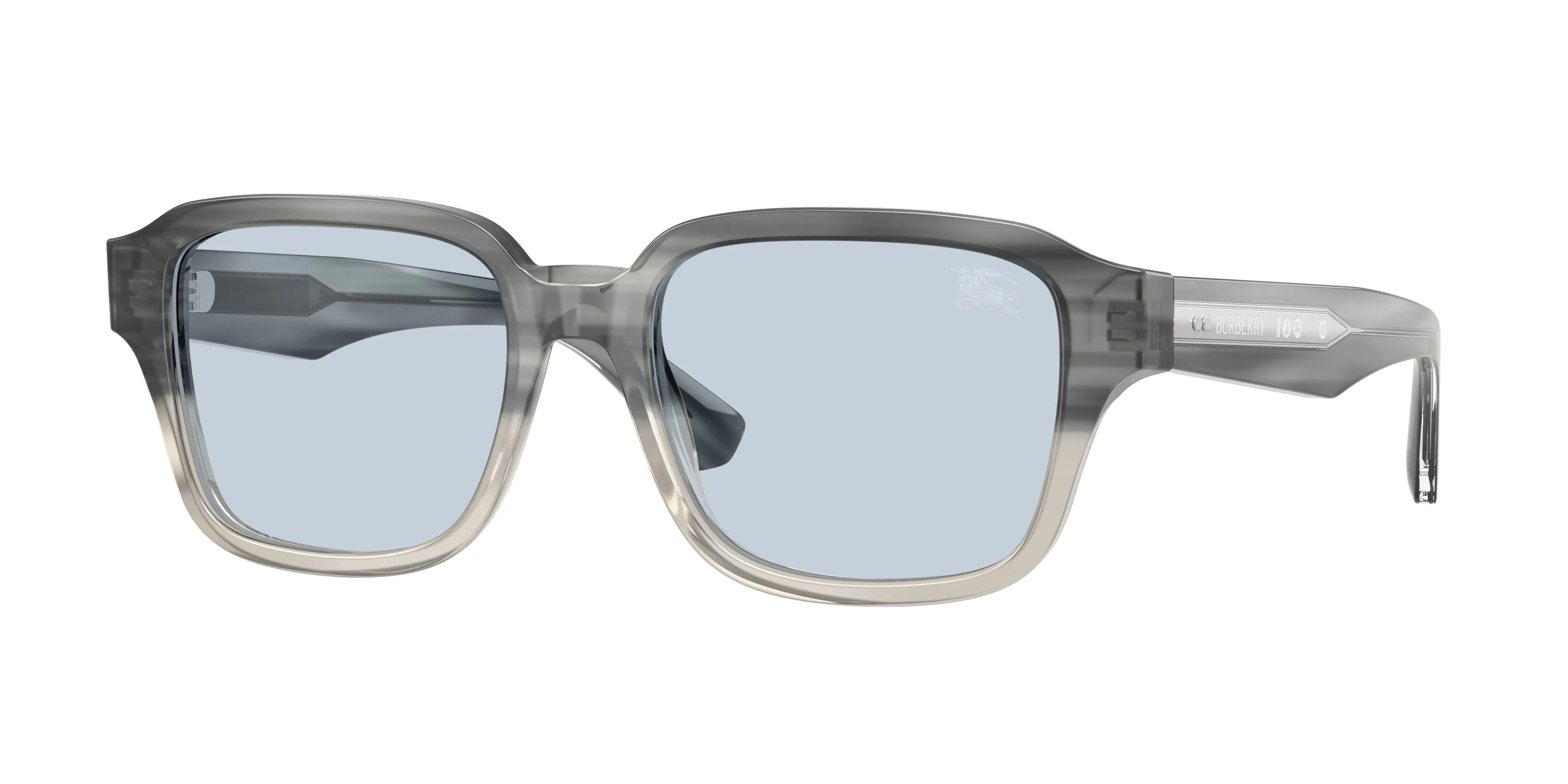 Burberry BE4484 420872 Occhiali da sole Acetato Grigio Blu Squadrata Normale - immagine 1