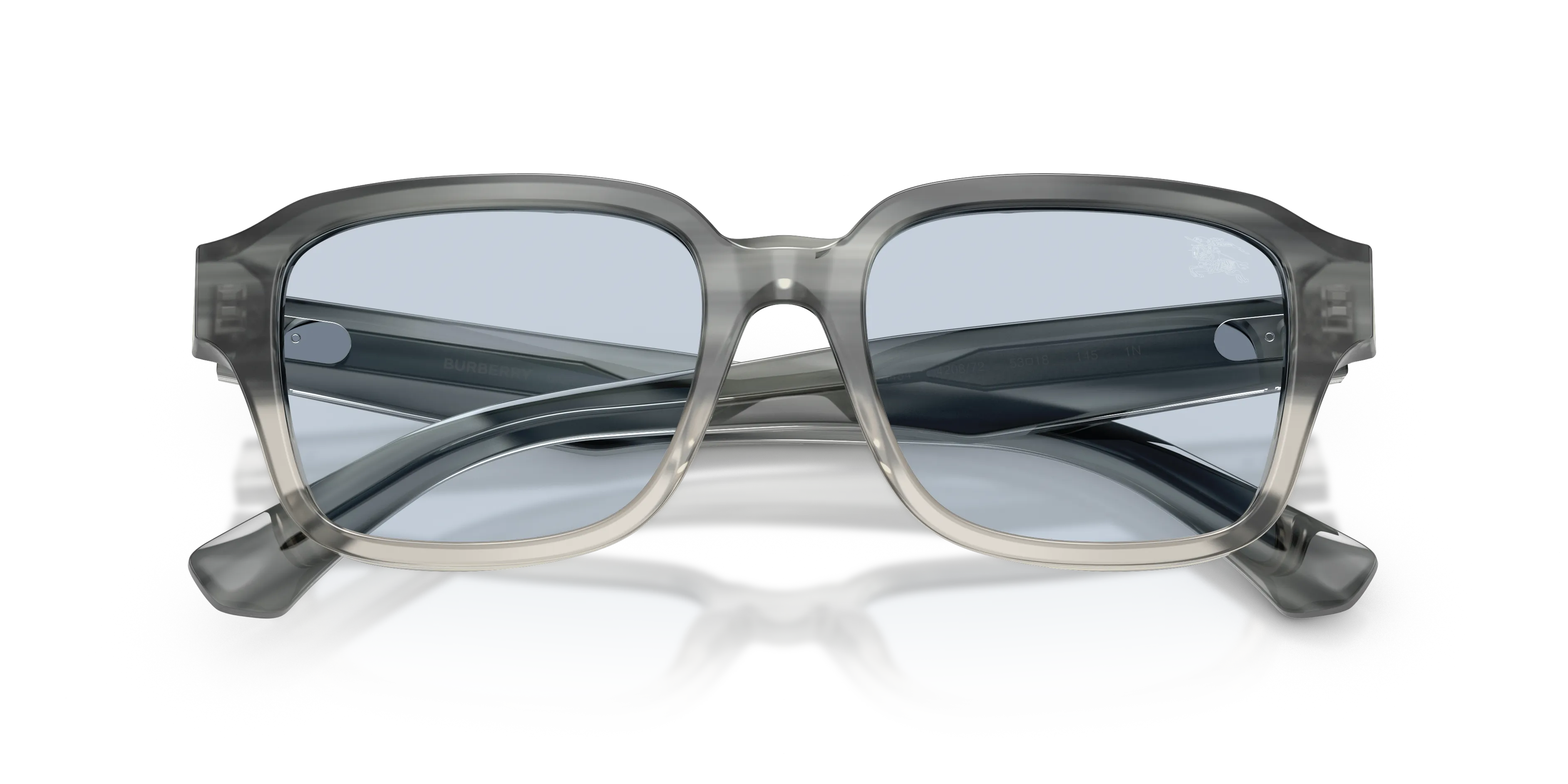 Burberry BE4484 420872 Occhiali da sole Acetato Grigio Blu Squadrata Normale - immagine 2