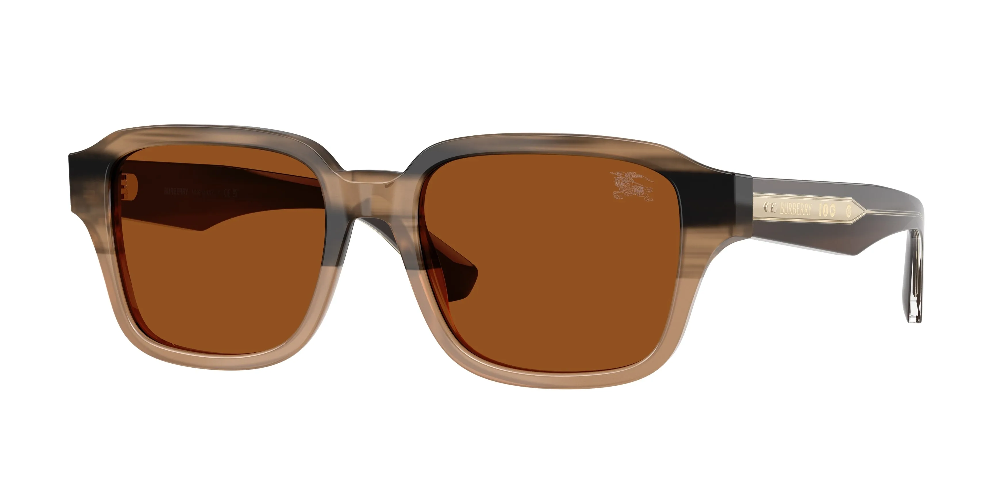 Burberry BE4484 420773 Occhiali da sole Acetato Beige Marrone Squadrata Normale - immagine 1