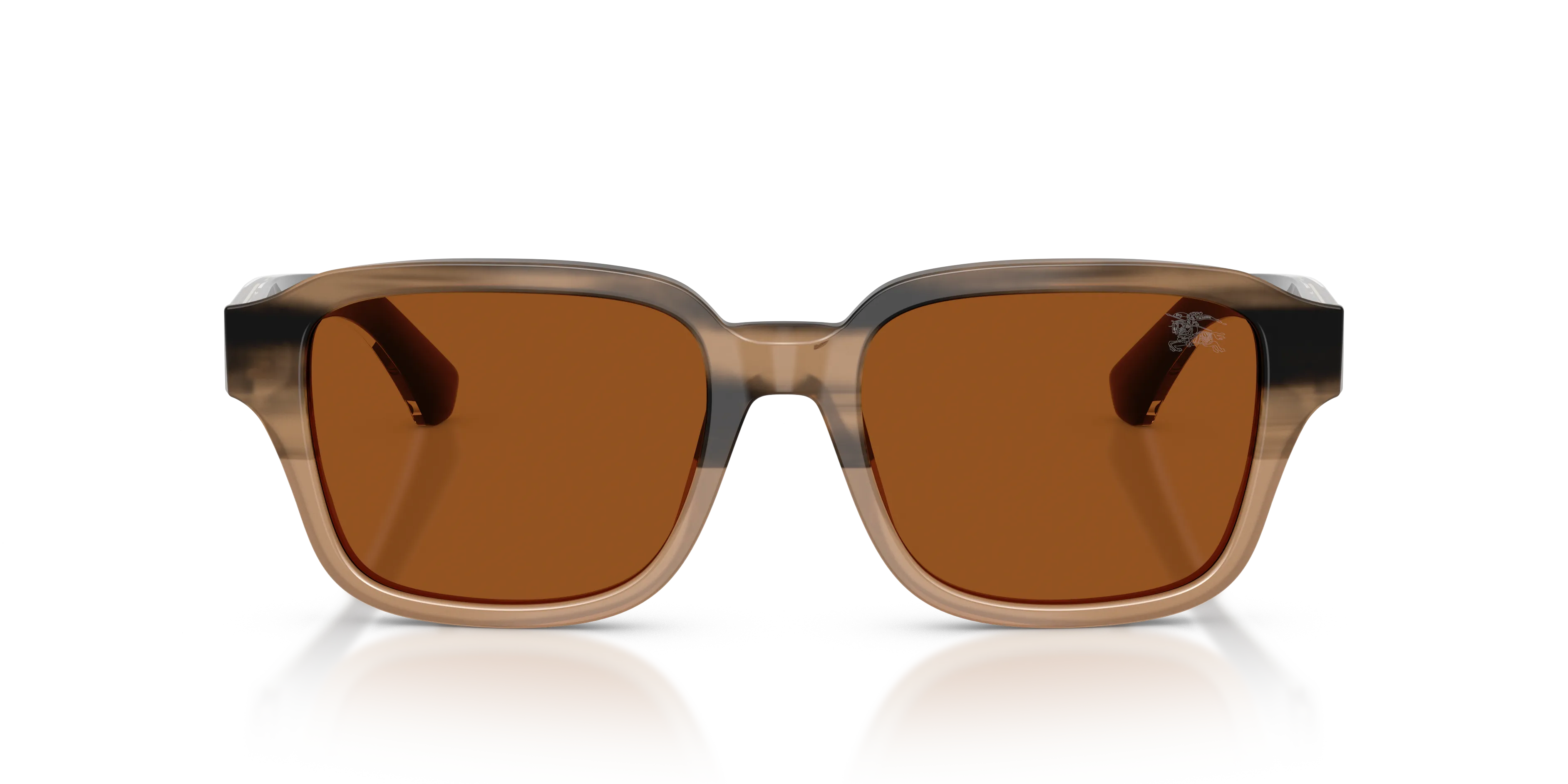 Burberry BE4484 420773 Occhiali da sole Acetato Beige Marrone Squadrata Normale - immagine 3