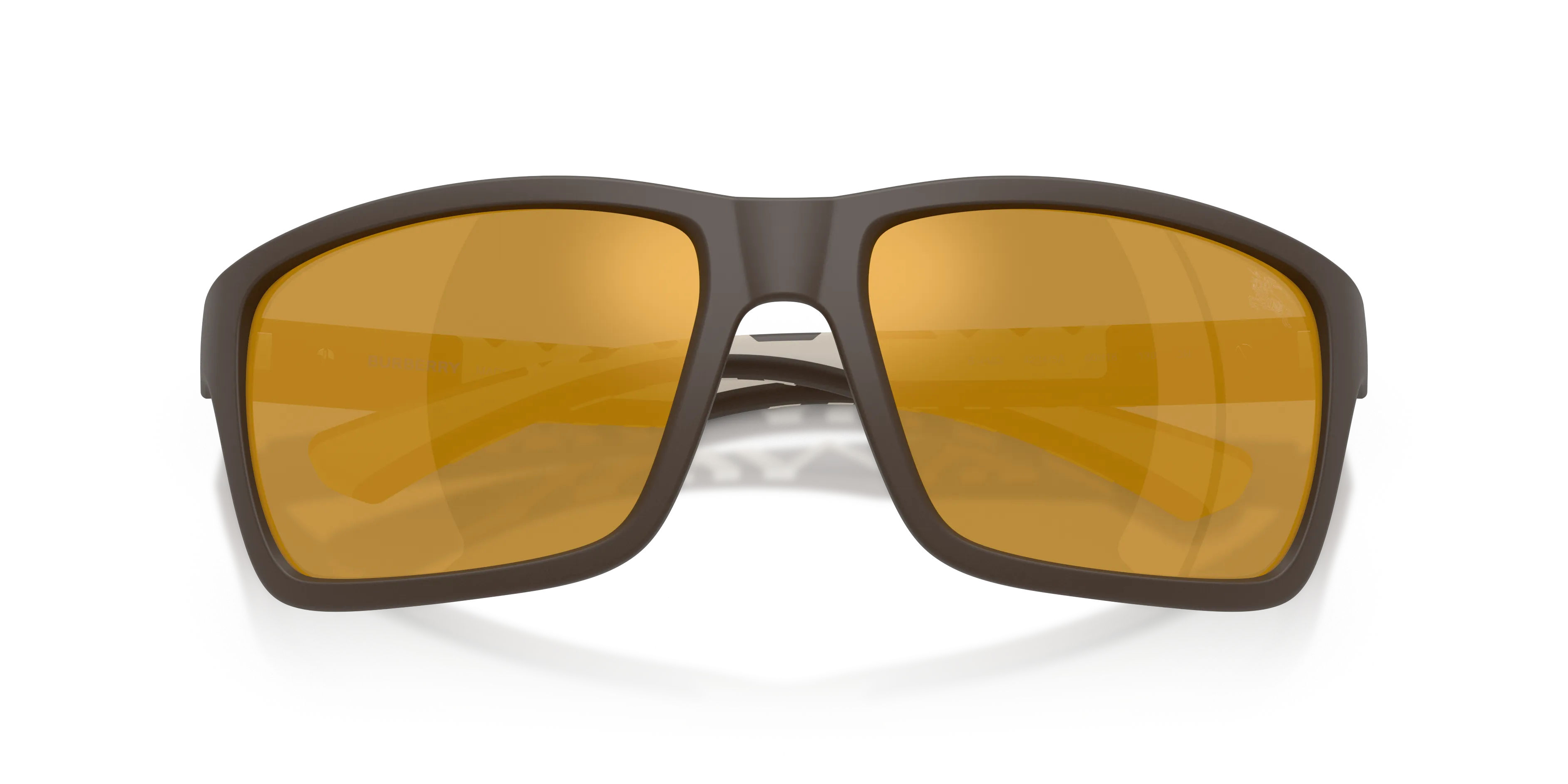 Burberry BE4483 42345A Occhiali da sole Iniettato Marrone Marrone Squadrata Normale - immagine 2