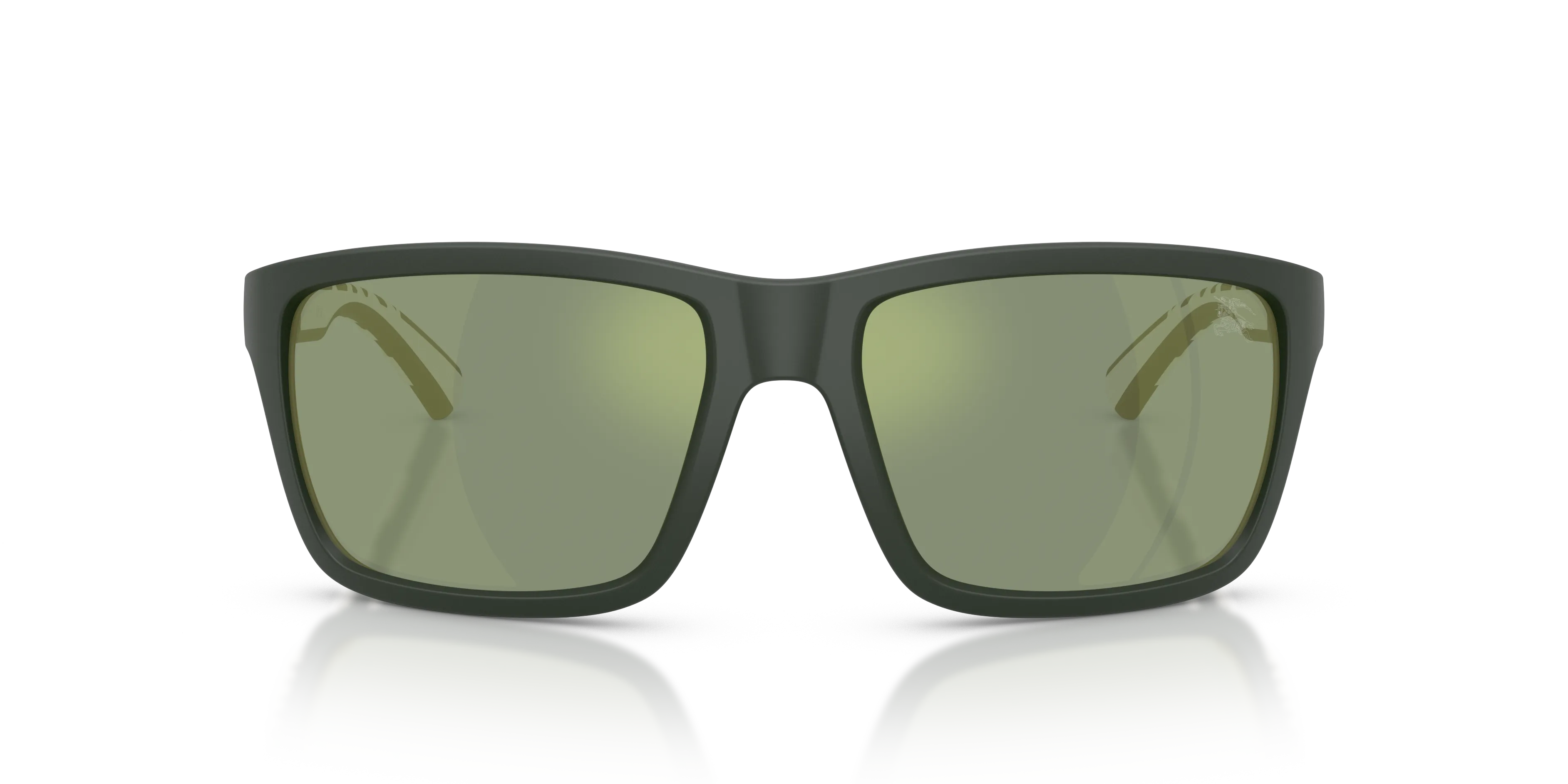 Burberry BE4483 42326R Occhiali da sole Iniettato Verde Verde Squadrata Normale - immagine 3
