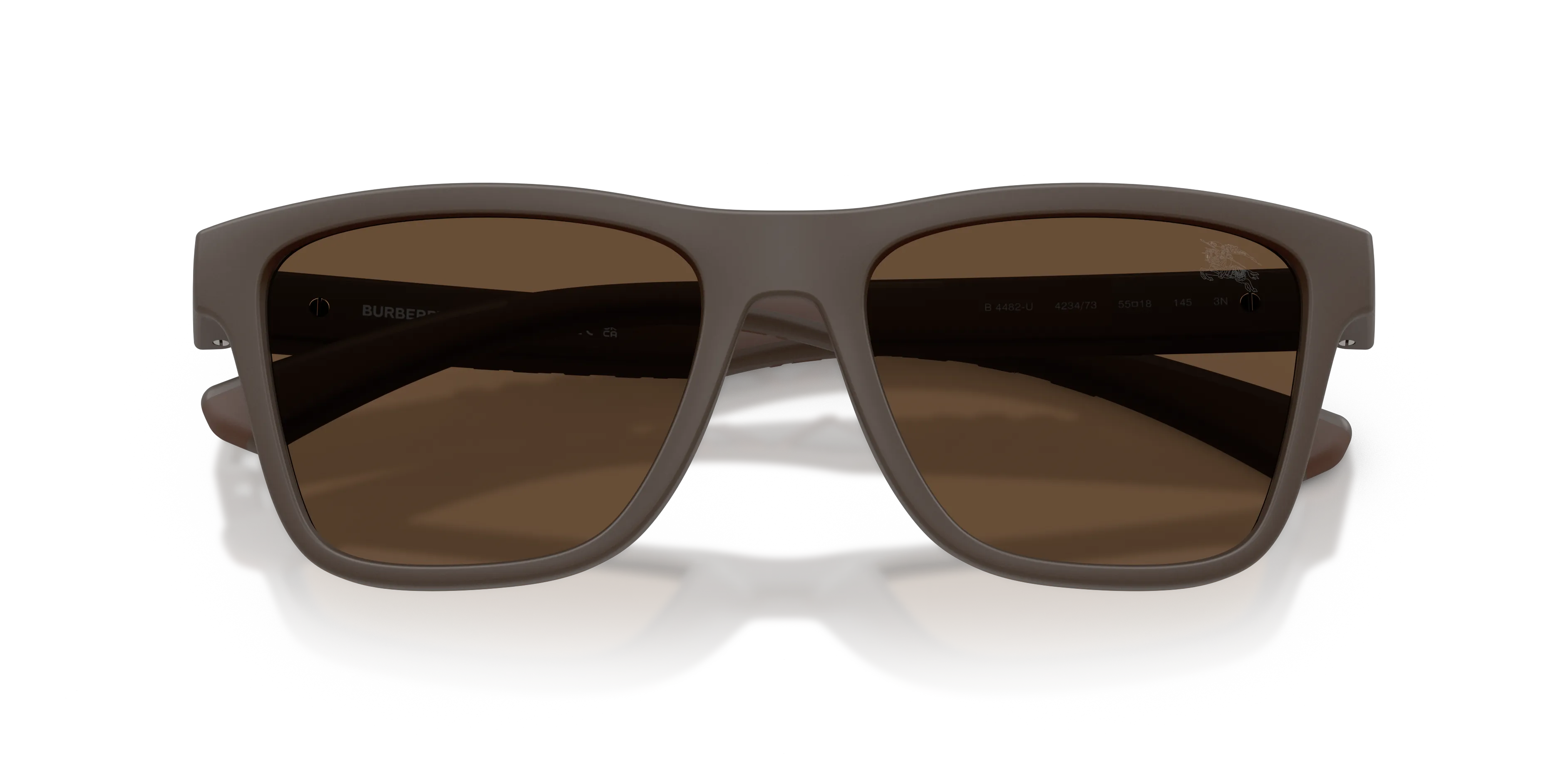 Burberry BE4482U 423473 Occhiali da sole Iniettato Marrone Marrone Squadrata Normale - immagine 2