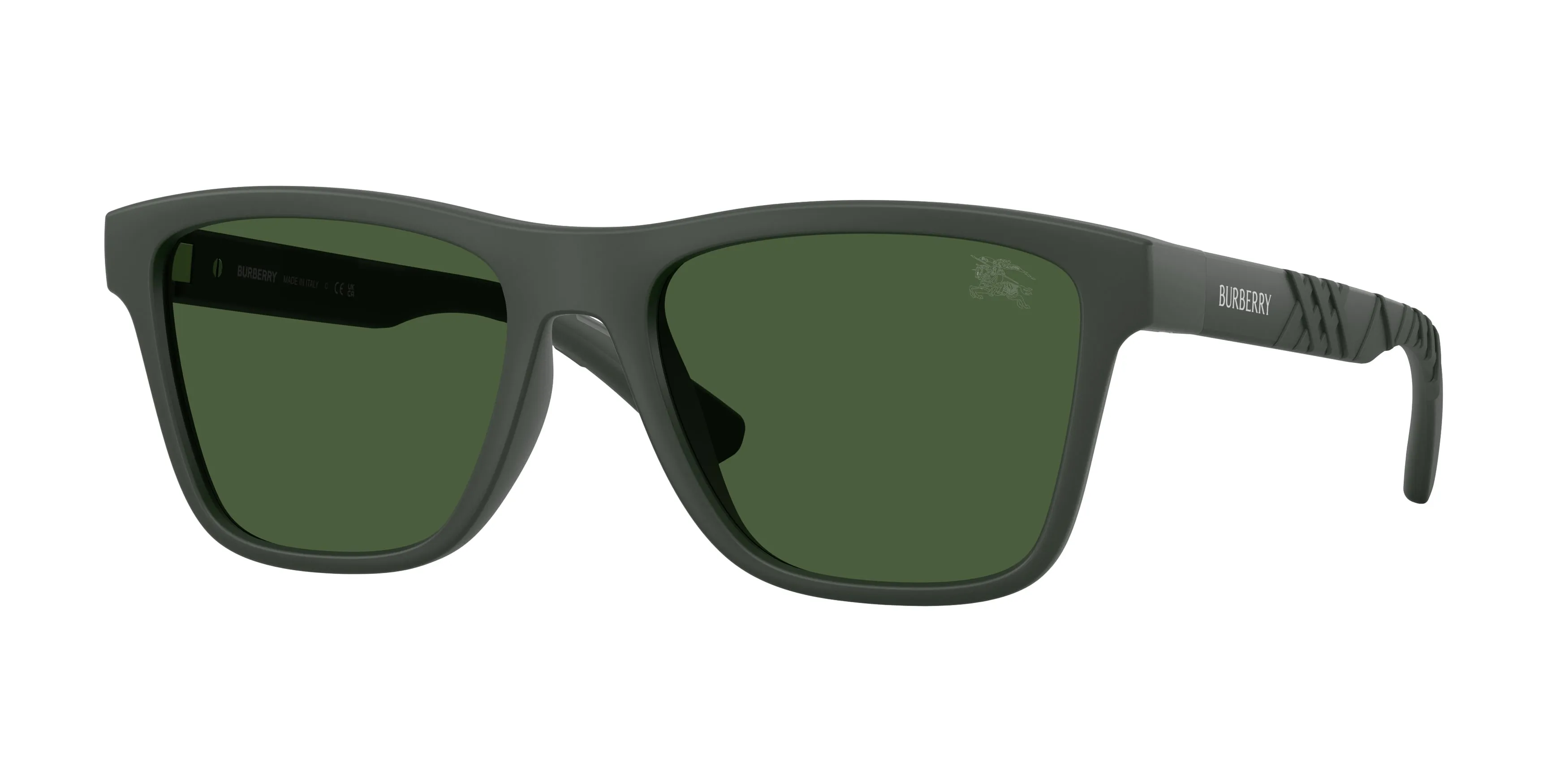 Burberry BE4482U 423271 Occhiali da sole Iniettato Verde Verde Squadrata Normale - immagine 1