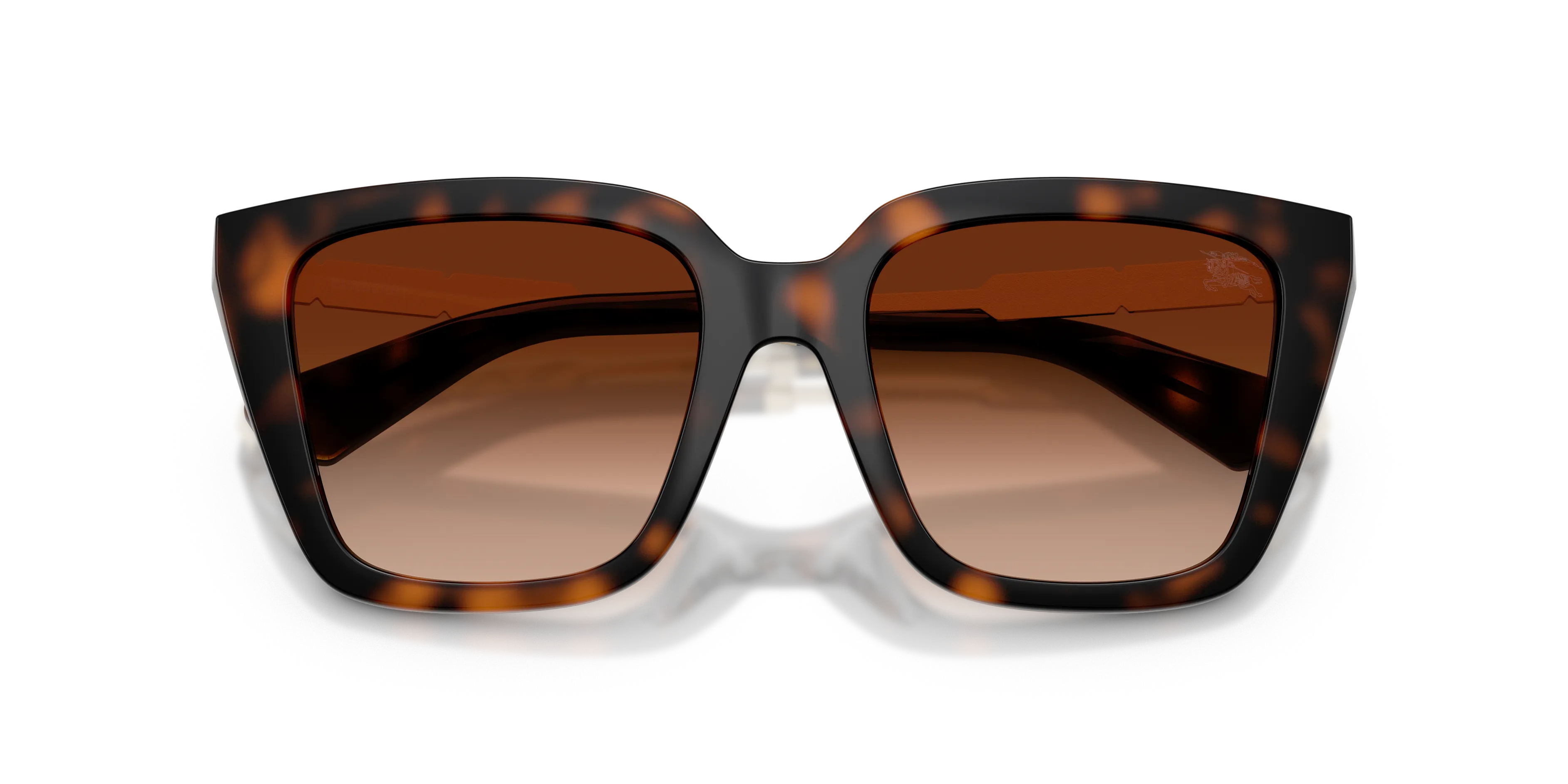 Burberry BE4473U 300274 Occhiali da sole Iniettato Marrone Marrone Squadrata Normale Sfumato - immagine 2