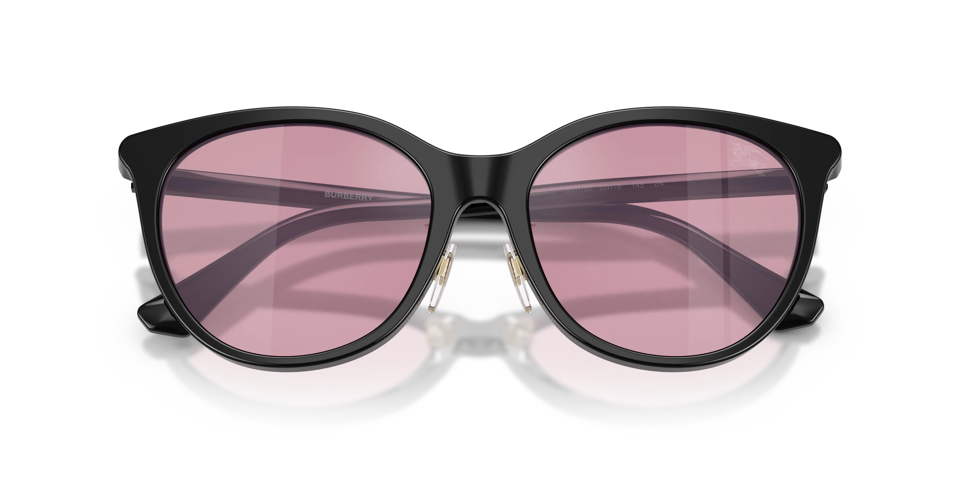 Burberry BE4464D 300130 Occhiali da sole Acetato Nero Rosa Pantos Normale - immagine 2