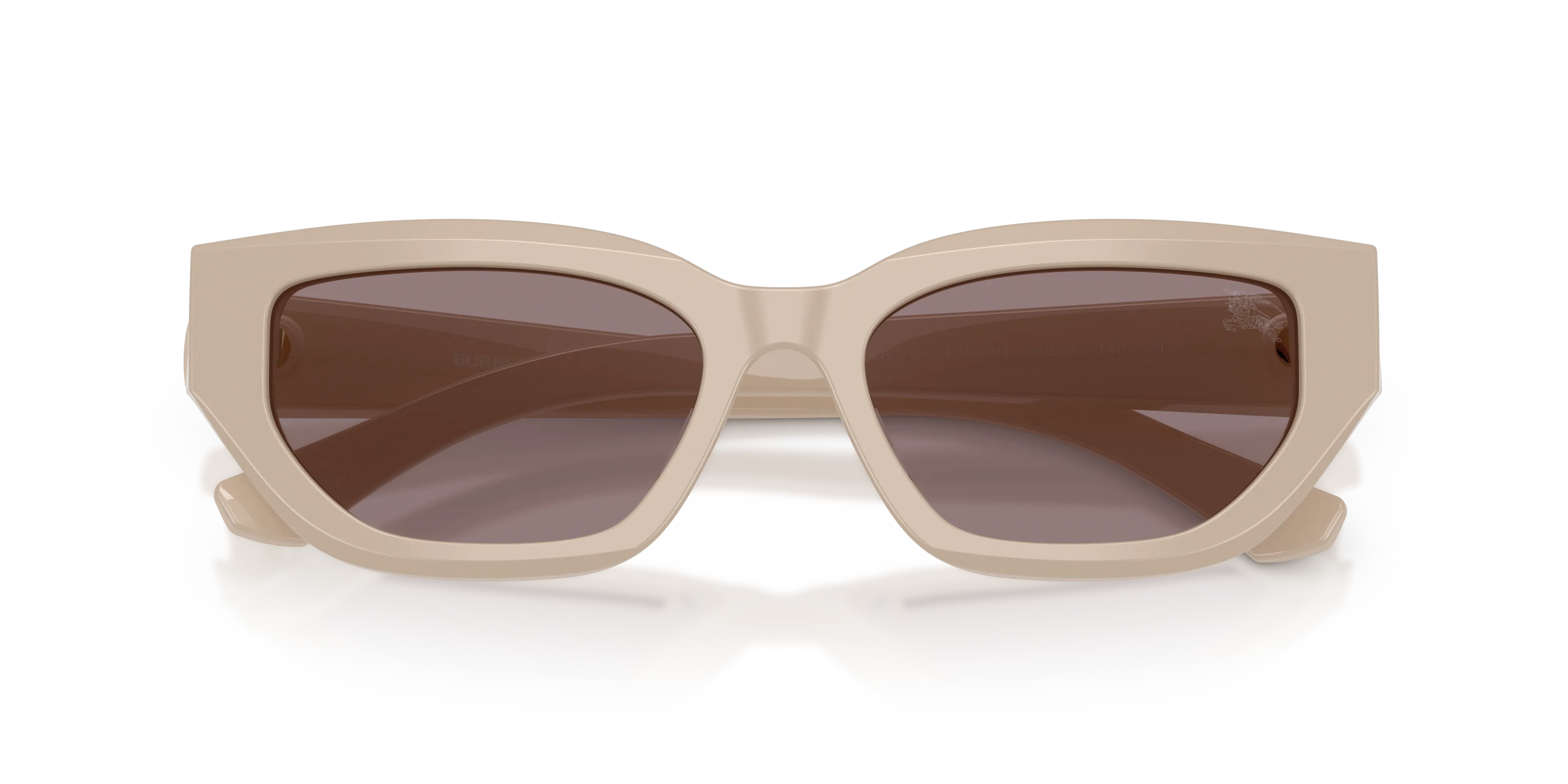 Burberry BE4463D 42447N Occhiali da sole Acetato Beige Viola Cat Eye Normale - immagine 2