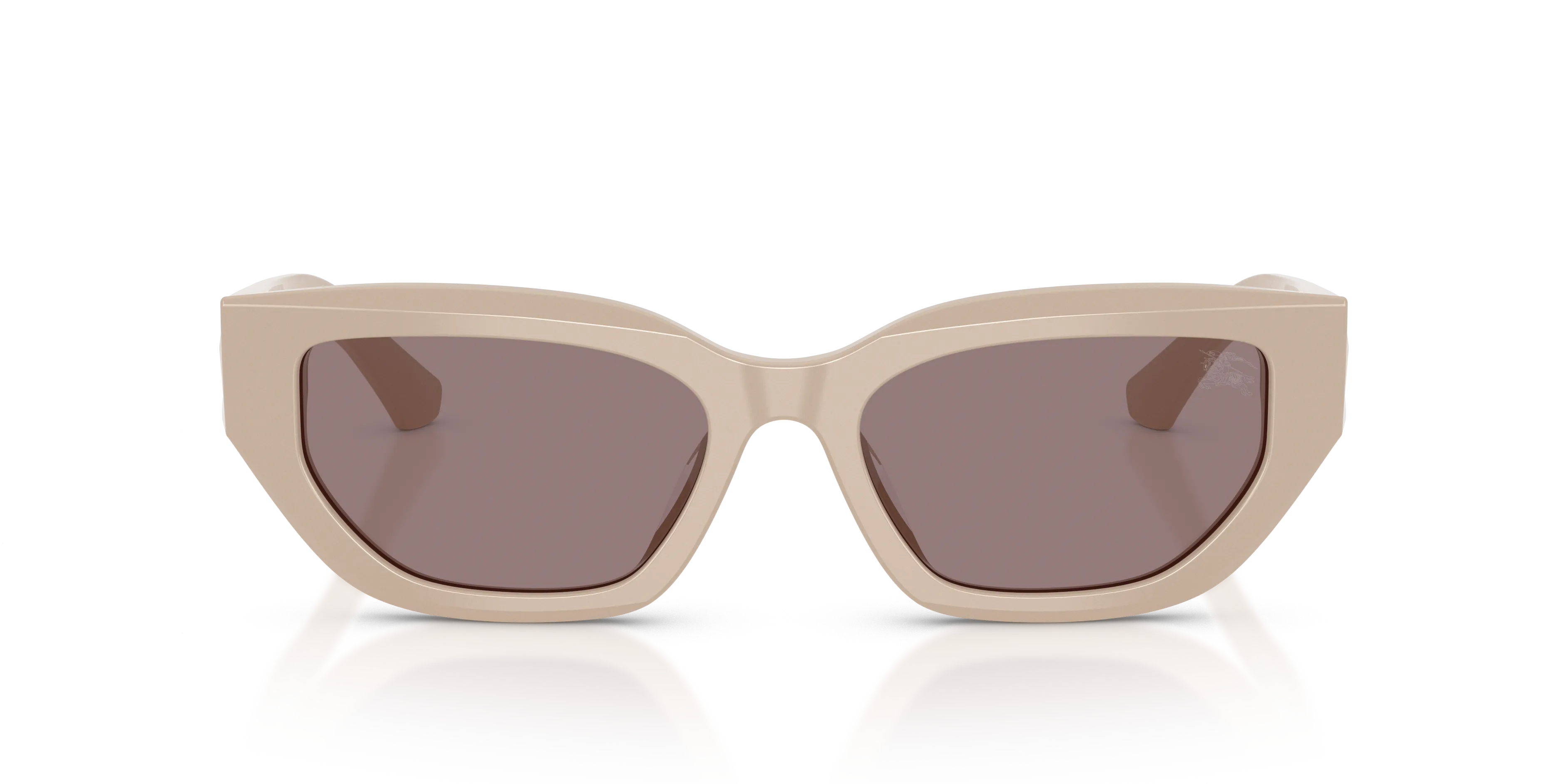 Burberry BE4463D 42447N Occhiali da sole Acetato Beige Viola Cat Eye Normale - immagine 3