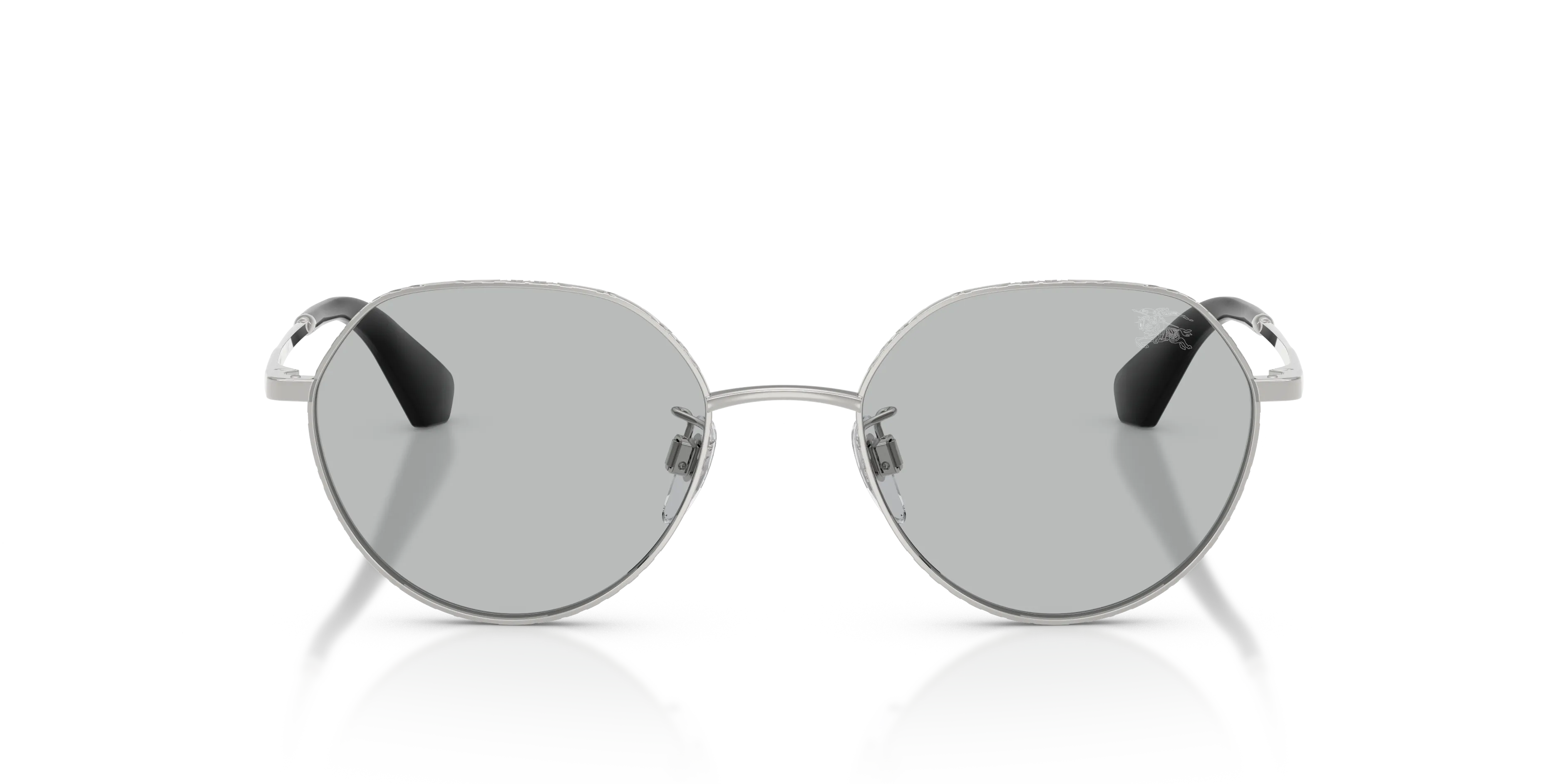 Burberry BE3173D 100587 Occhiali da sole Metallo Argento Grigio Rotonda Normale - immagine 3