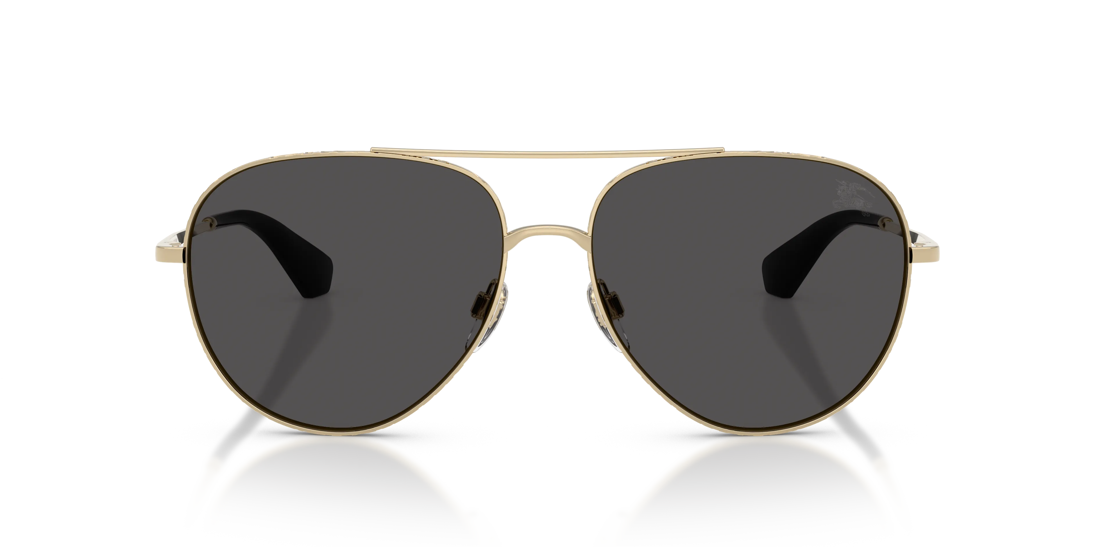Burberry BE3172 110987 Occhiali da sole Metallo Oro Grigio Pilot Normale - immagine 3
