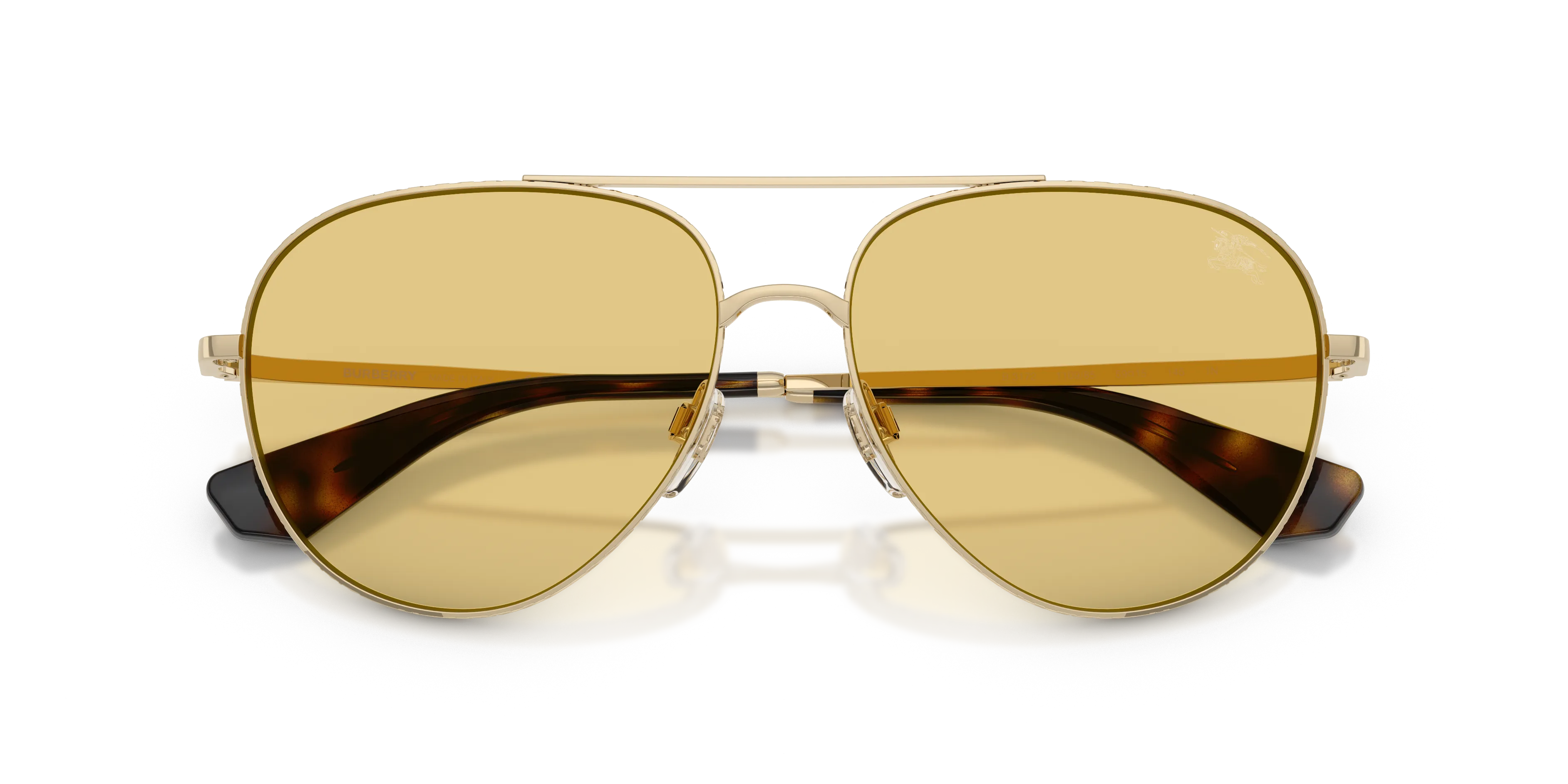Burberry BE3172 110985 Occhiali da sole Metallo Oro Giallo Pilot Normale - immagine 2