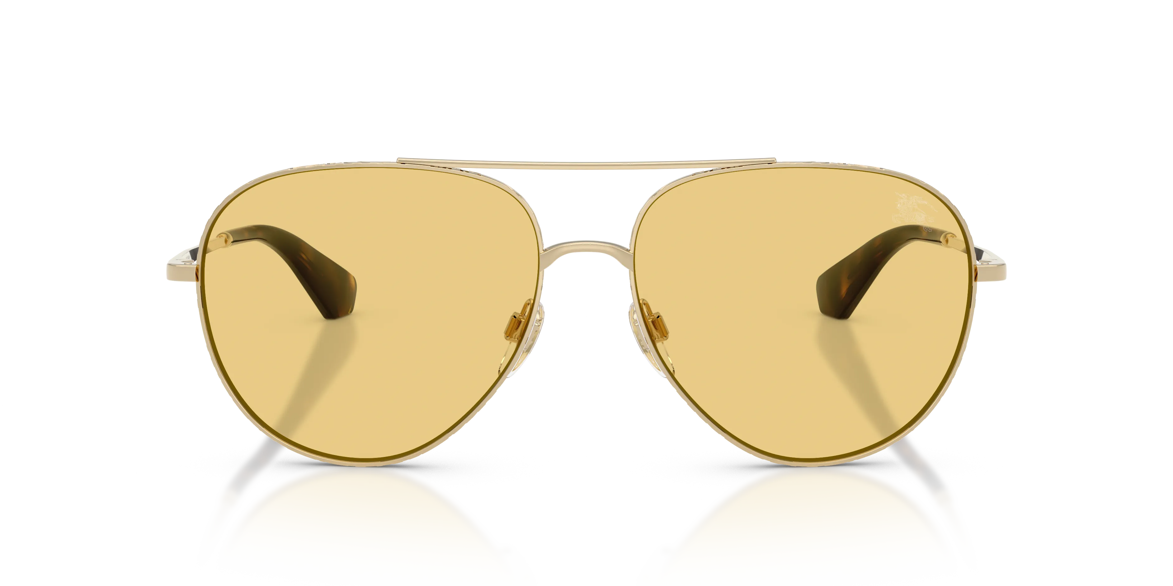 Burberry BE3172 110985 Occhiali da sole Metallo Oro Giallo Pilot Normale - immagine 3