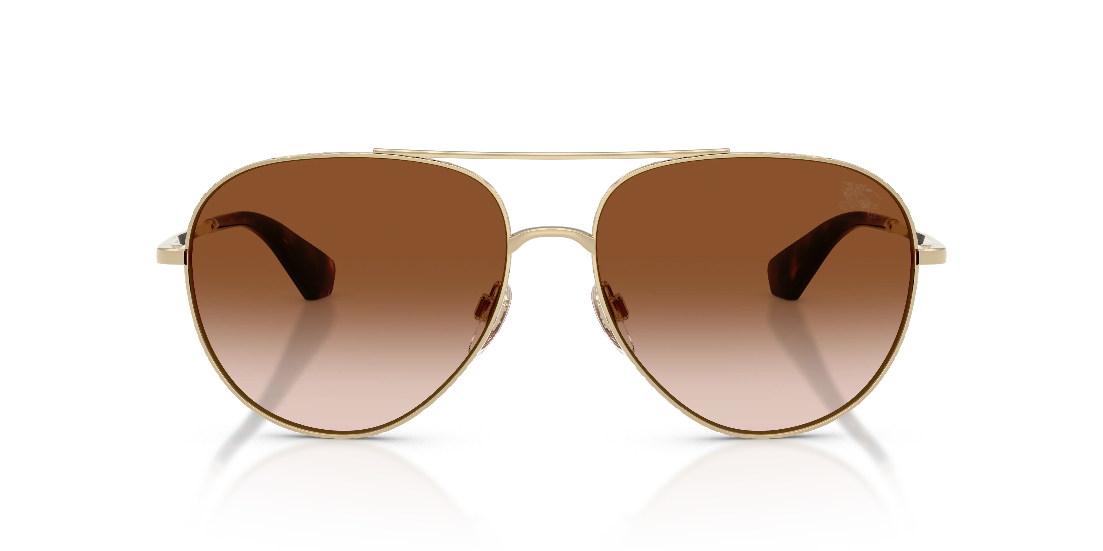 Burberry BE3172 110913 Occhiali da sole Metallo Oro Marrone Pilot Normale Sfumato - immagine 3