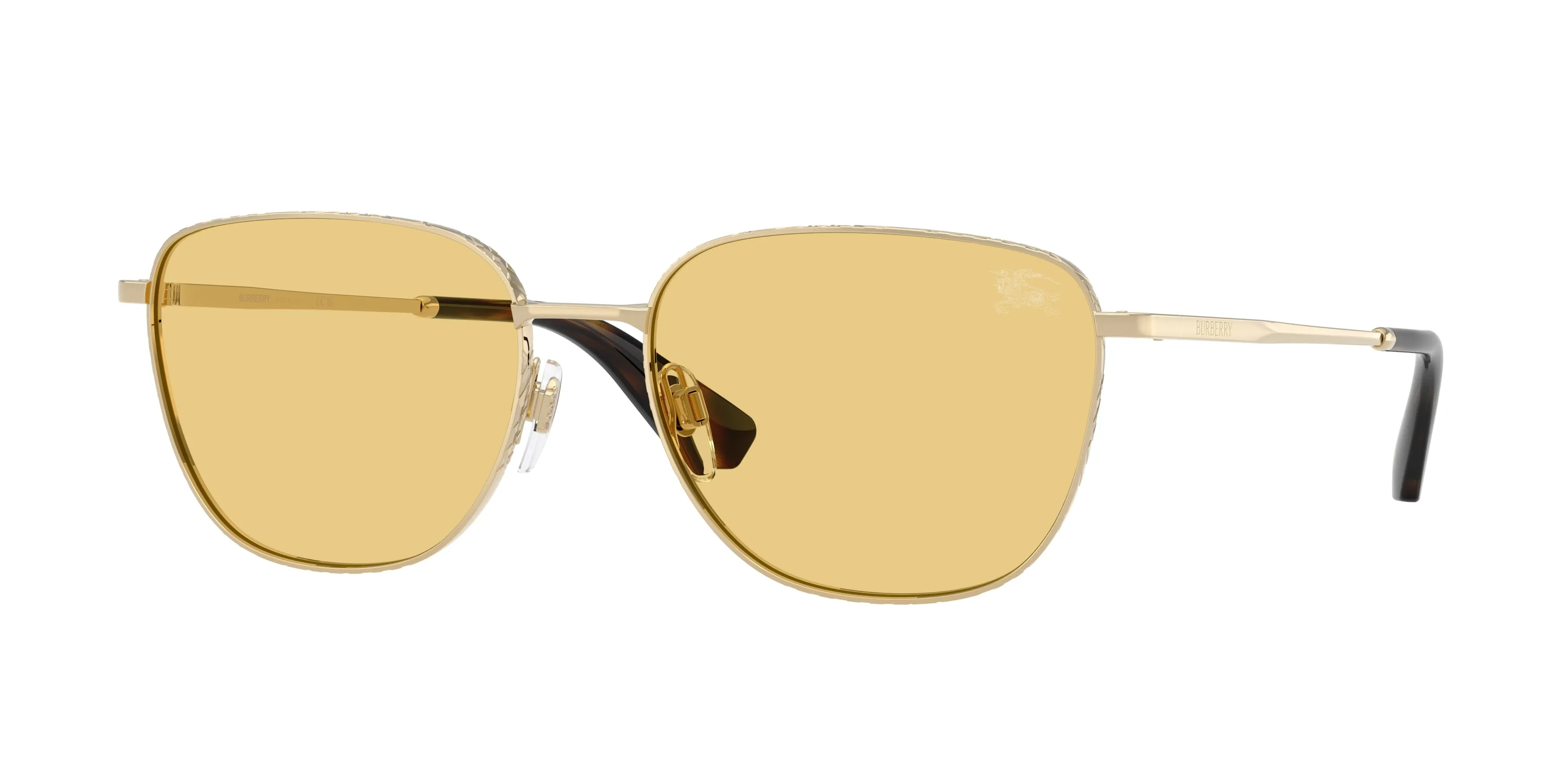 Burberry BE3171 110985 Occhiali da sole Metallo Oro Giallo Squadrata Normale - immagine 1
