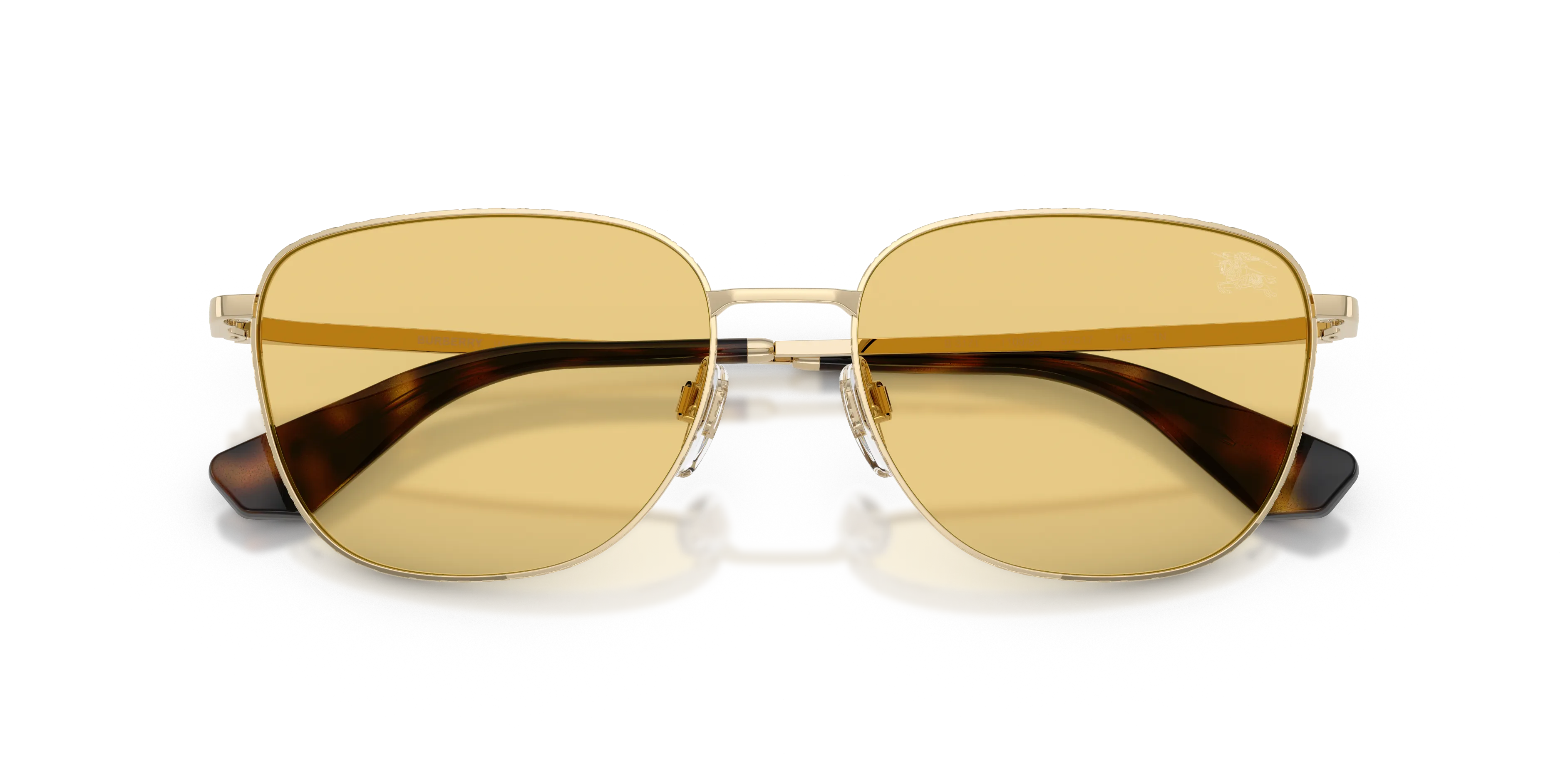 Burberry BE3171 110985 Occhiali da sole Metallo Oro Giallo Squadrata Normale - immagine 2