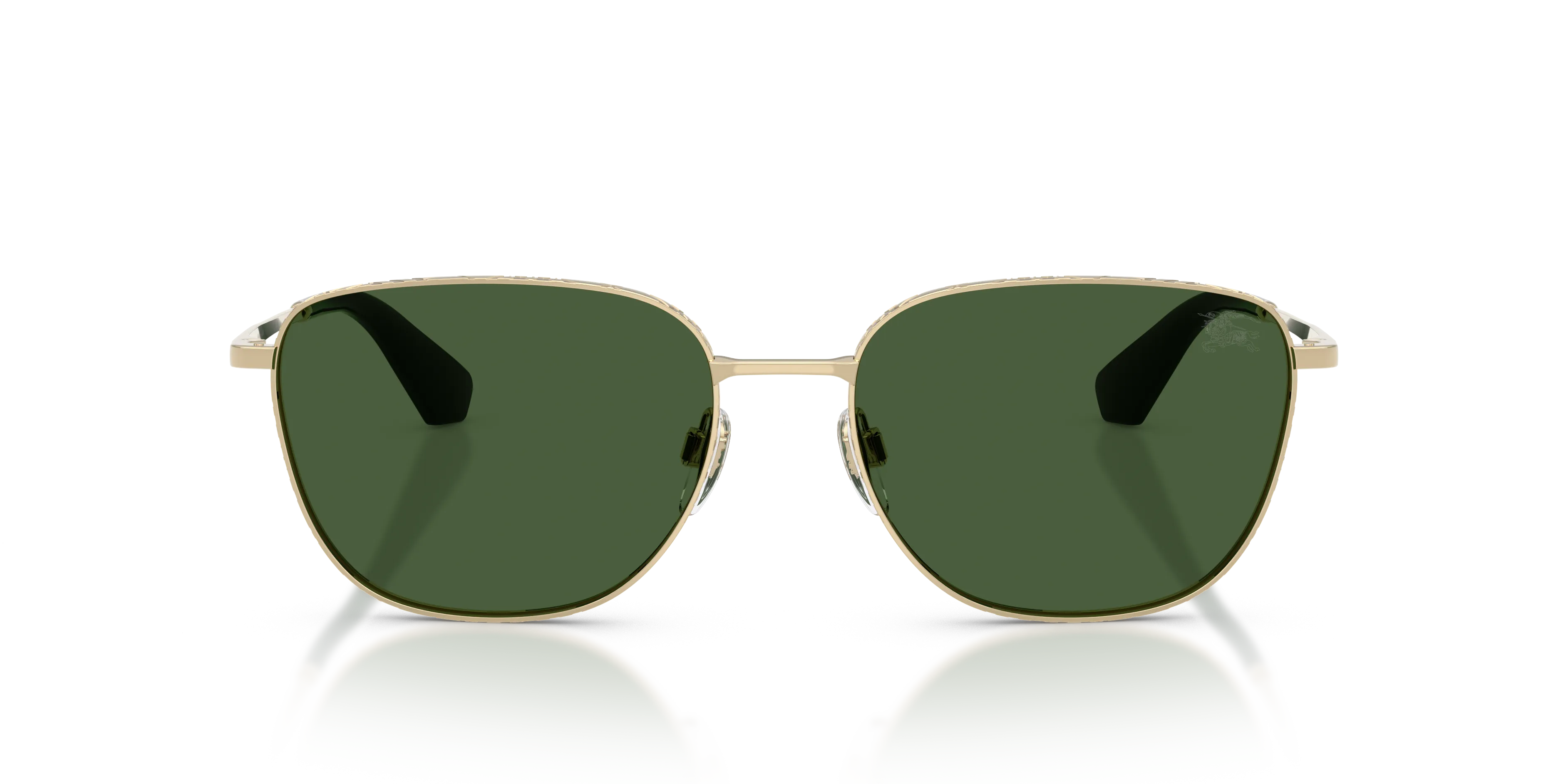 Burberry BE3171 110971 Occhiali da sole Metallo Oro Verde Squadrata Normale - immagine 3