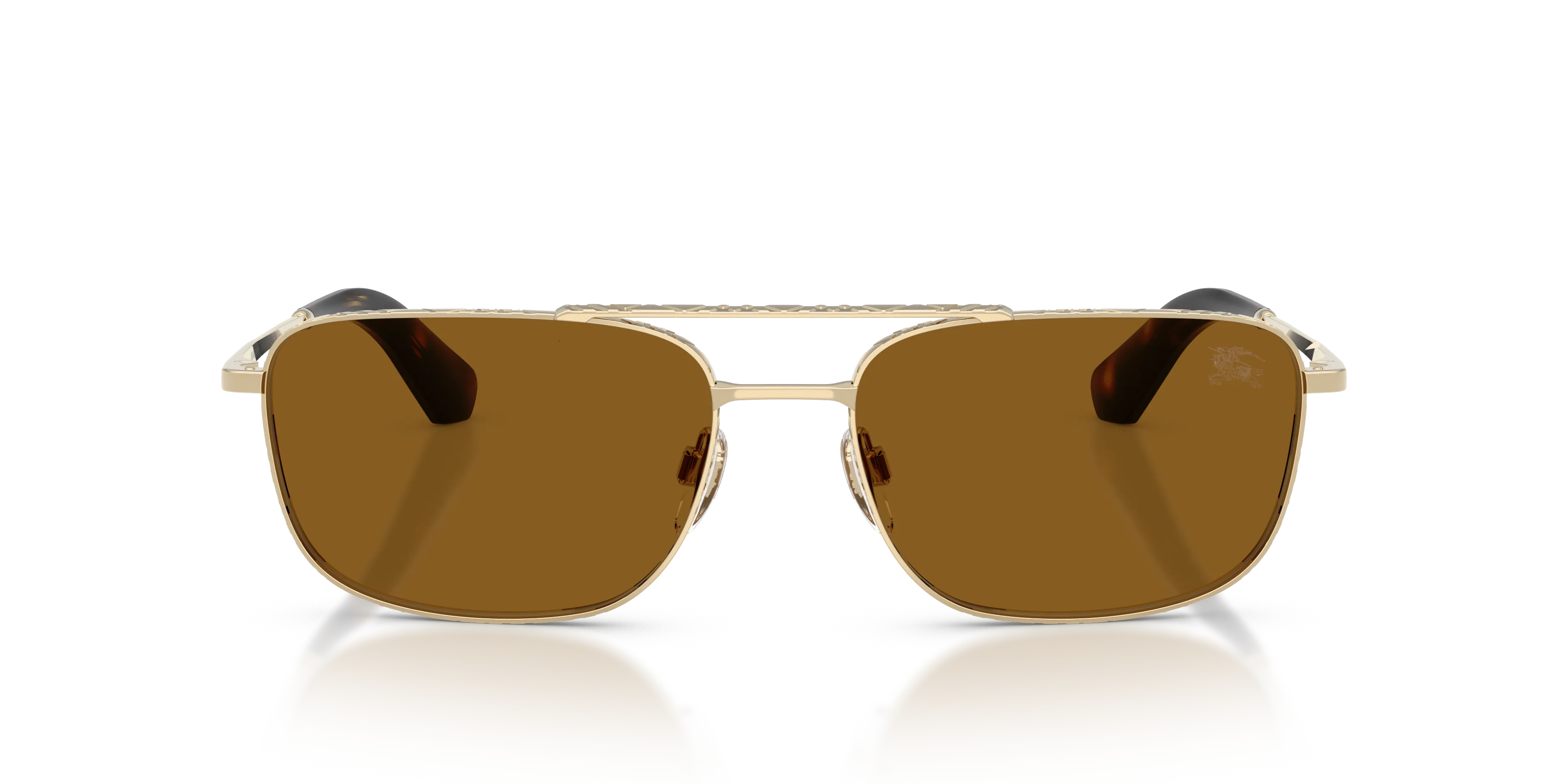 Burberry BE3170 110983 Occhiali da sole Metallo Oro Marrone Pilot Polarizzata - immagine 3