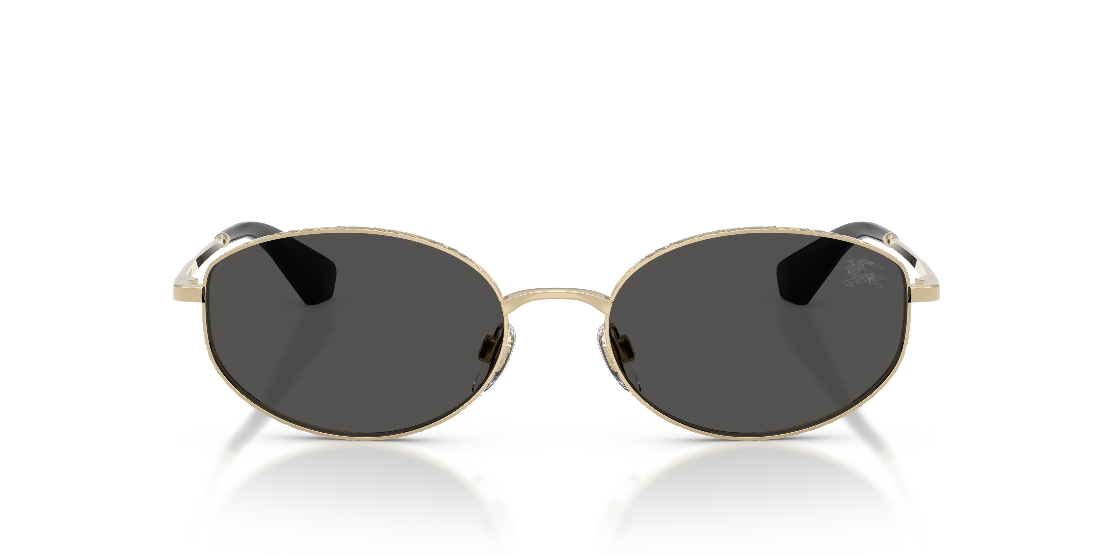 Burberry BE3169 110987 Occhiali da sole Metallo Oro Grigio Rotonda Normale - immagine 3