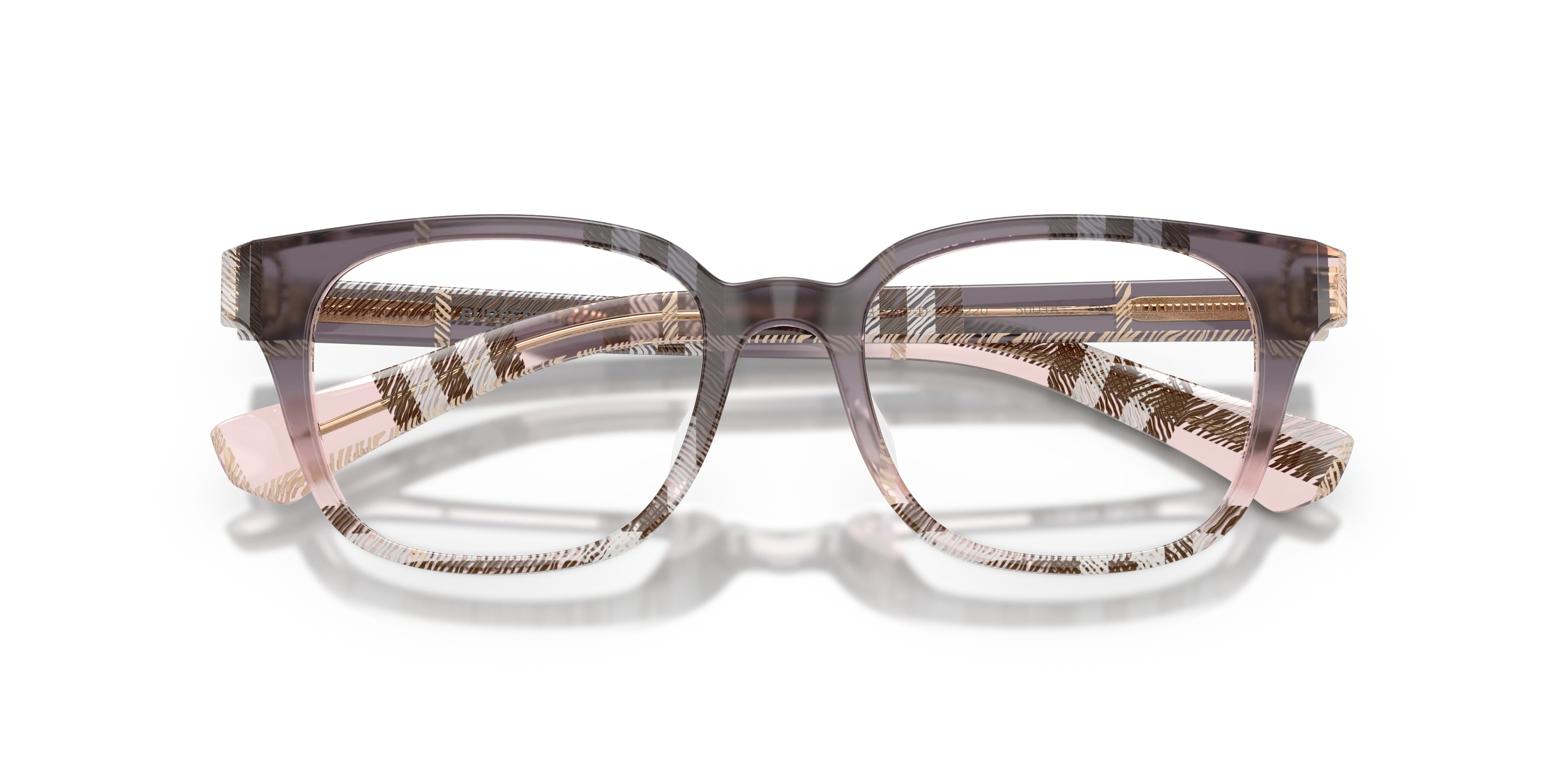 Burberry BE2462D 4220 Montature da vista Acetato Rosa Trasparente Squadrata Normale - immagine 2