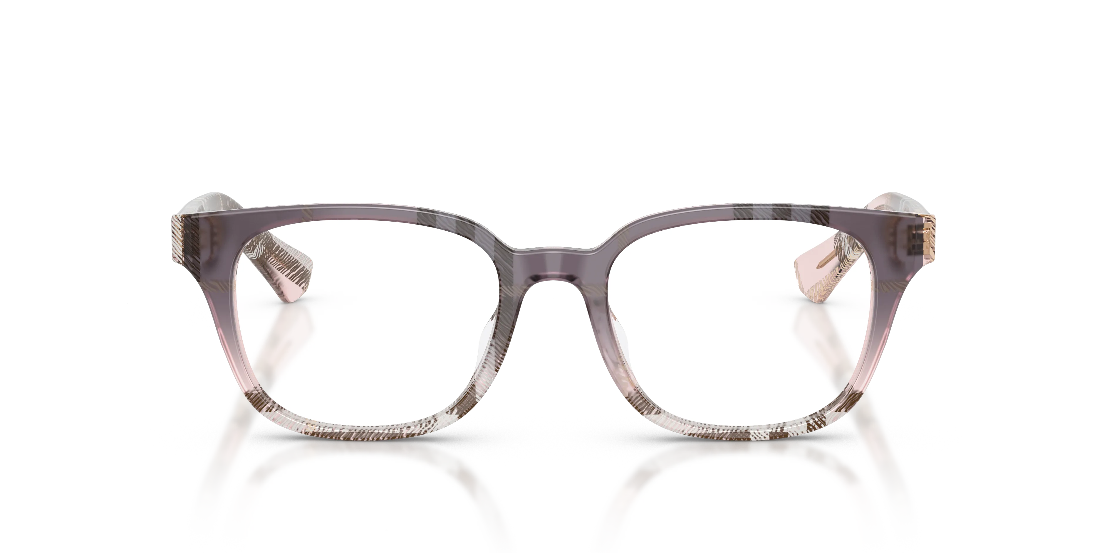 Burberry BE2462D 4220 Montature da vista Acetato Rosa Trasparente Squadrata Normale - immagine 3