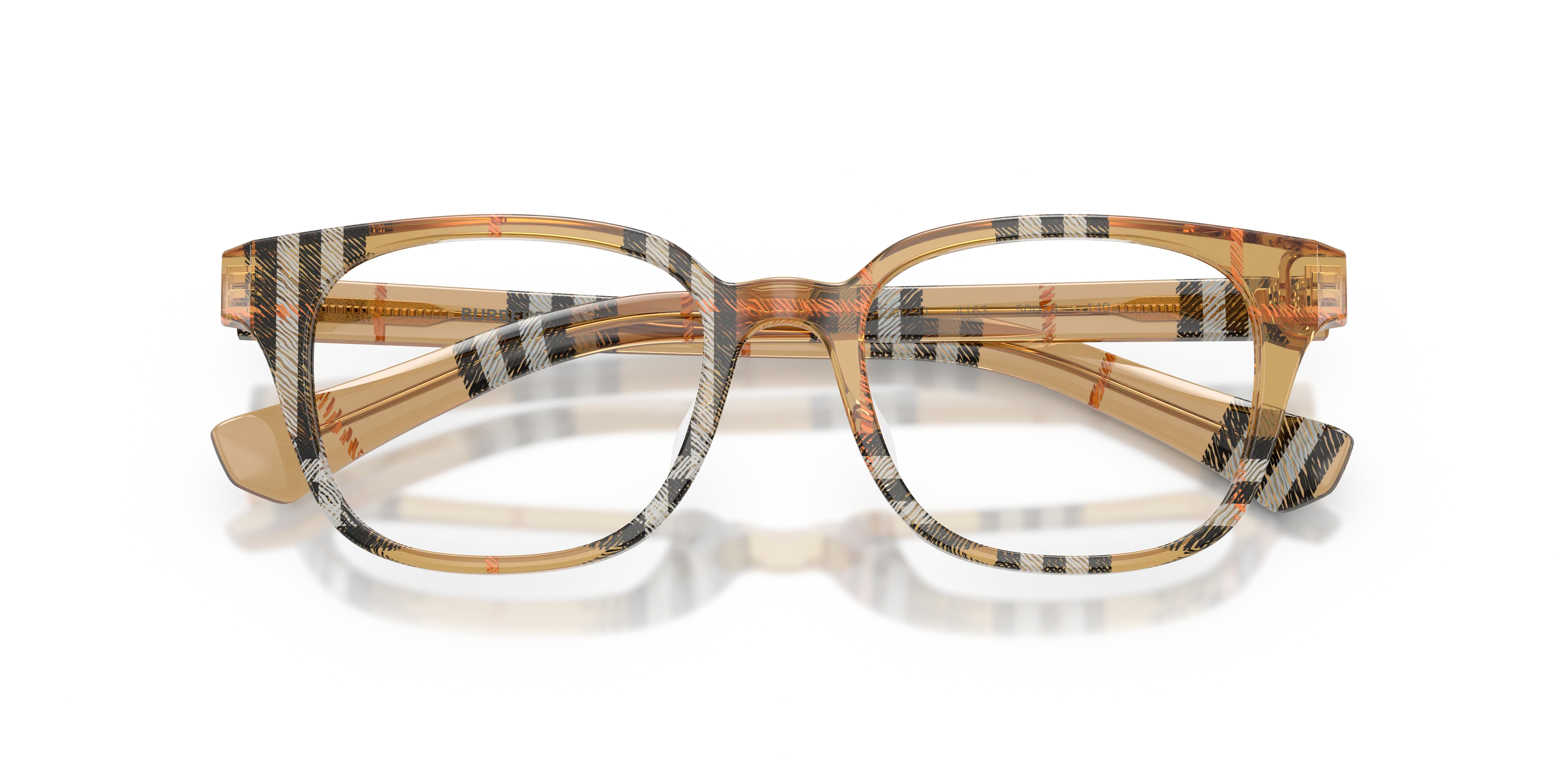 Burberry BE2462D 4163 Montature da vista Acetato Marrone Trasparente Squadrata Normale - immagine 2