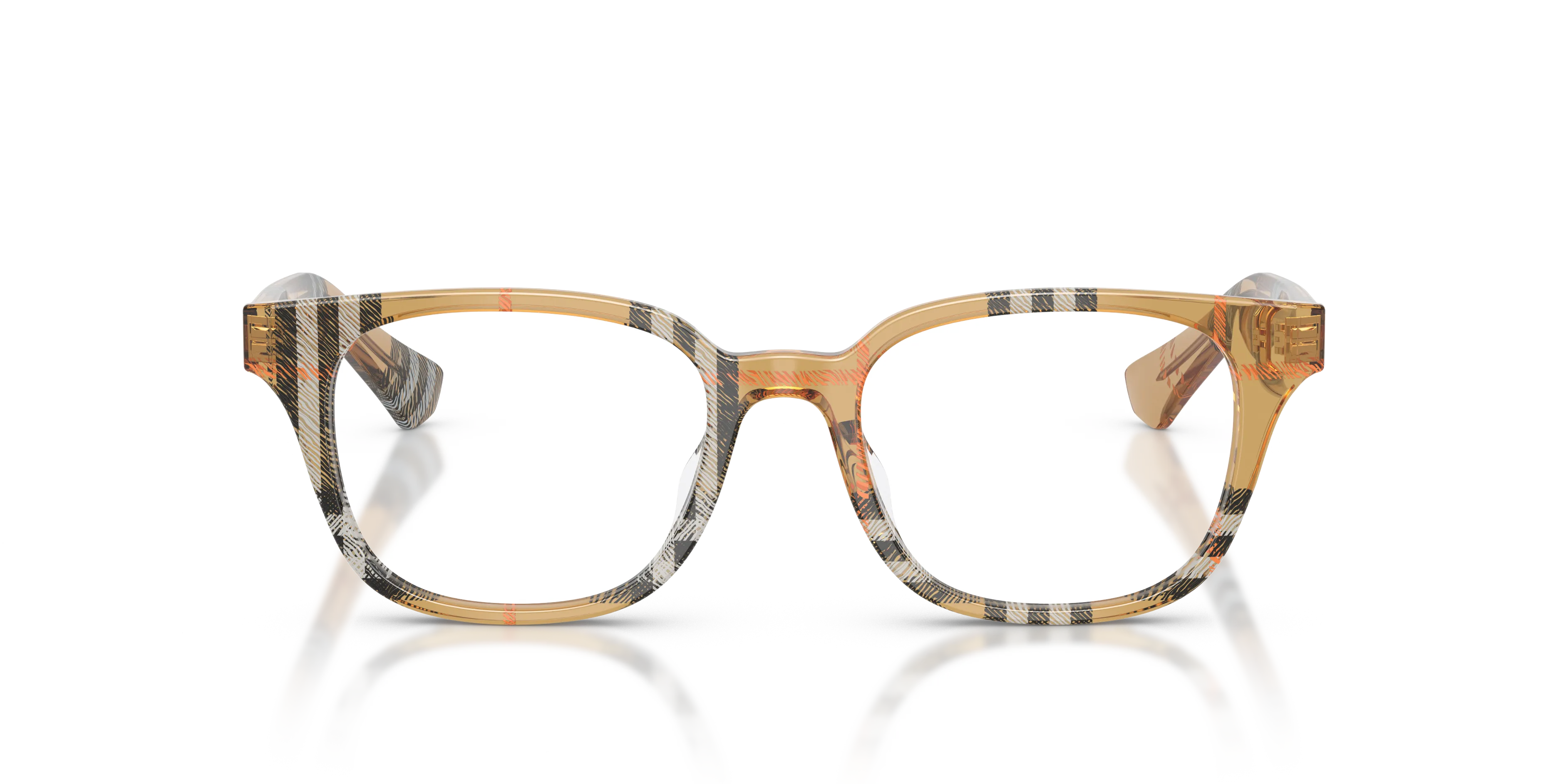 Burberry BE2462D 4163 Montature da vista Acetato Marrone Trasparente Squadrata Normale - immagine 3