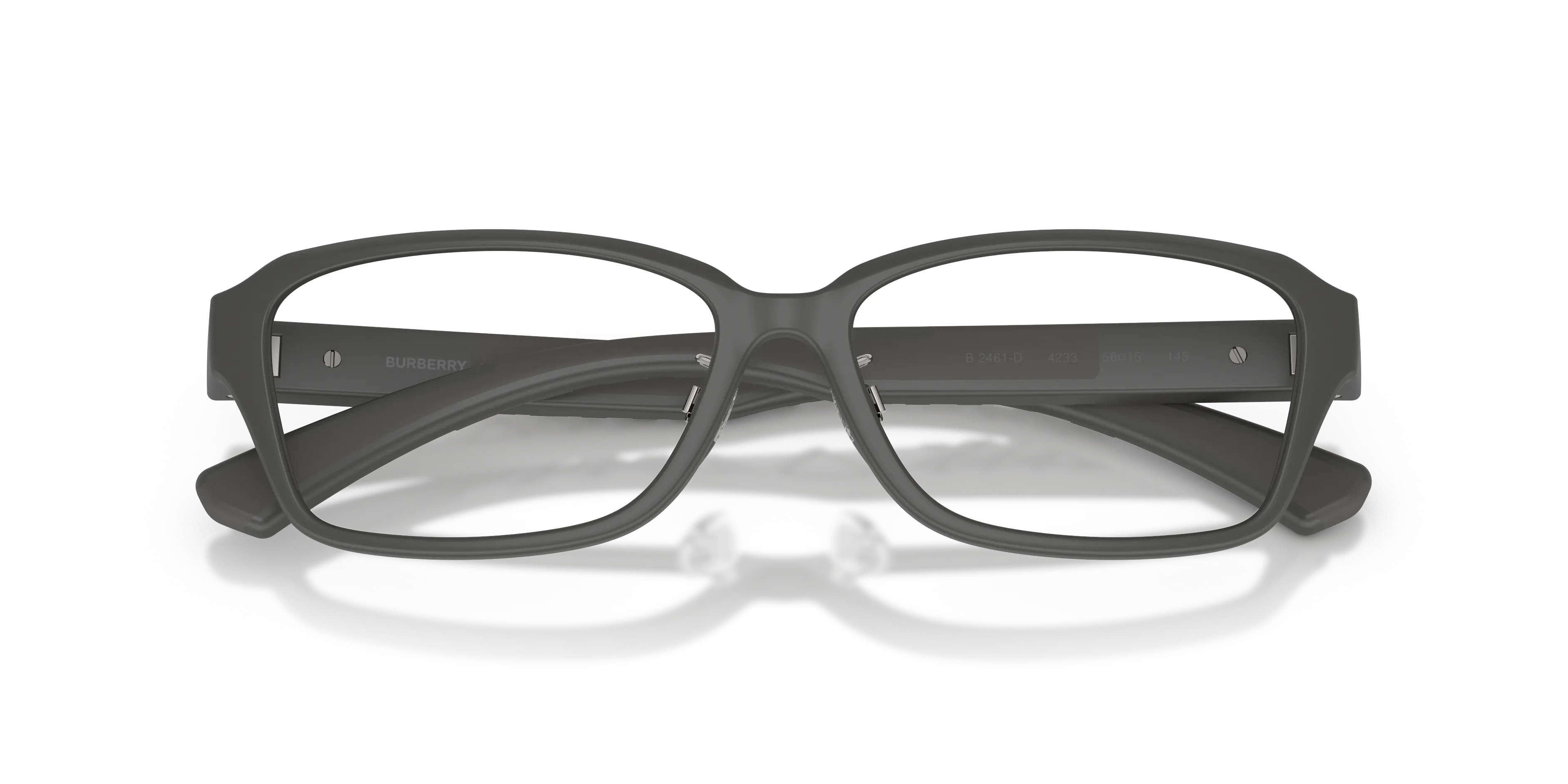 Burberry BE2461D 4233 Montature da vista Iniettato Grigio Trasparente Squadrata Normale - immagine 2