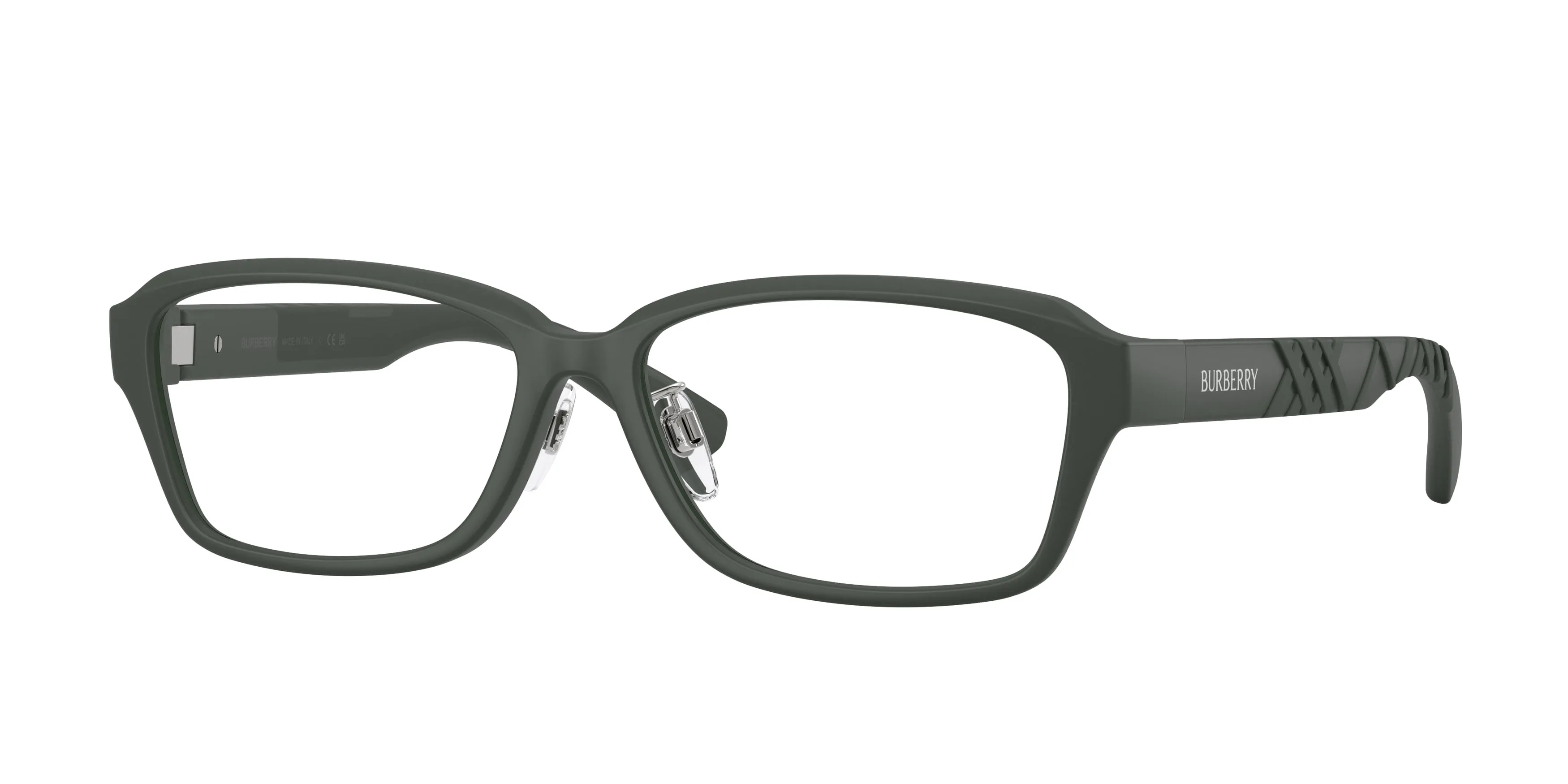 Burberry BE2461D 4232 Montature da vista Iniettato Verde Trasparente Squadrata Normale - immagine 1