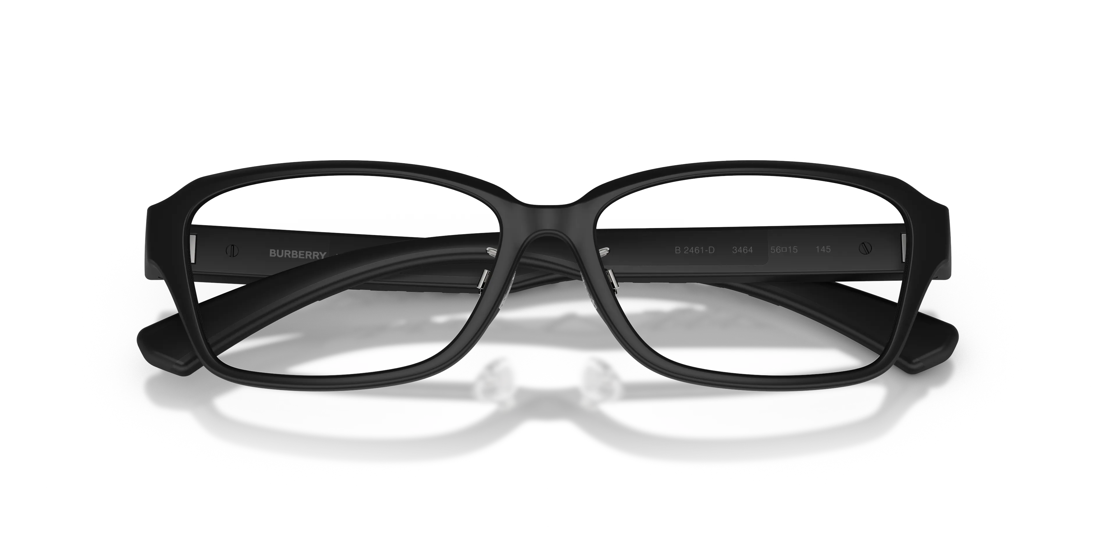 Burberry BE2461D 3464 Montature da vista Iniettato Nero Trasparente Squadrata Normale - immagine 2
